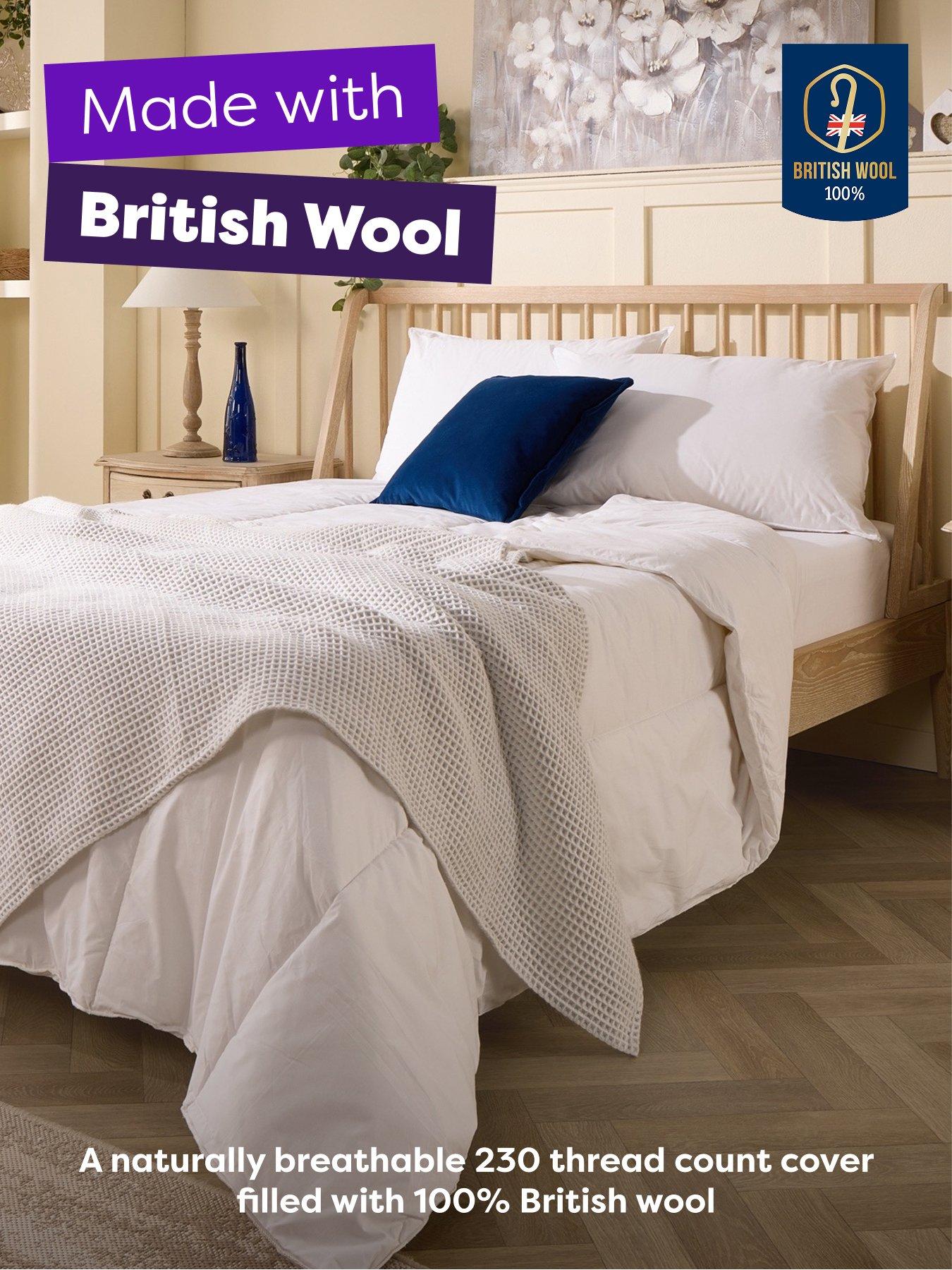 Image 2 of 6 of Slumberdown Wonderful Wool Duvet, 2 Medium Pillows, Mediumweight, Single