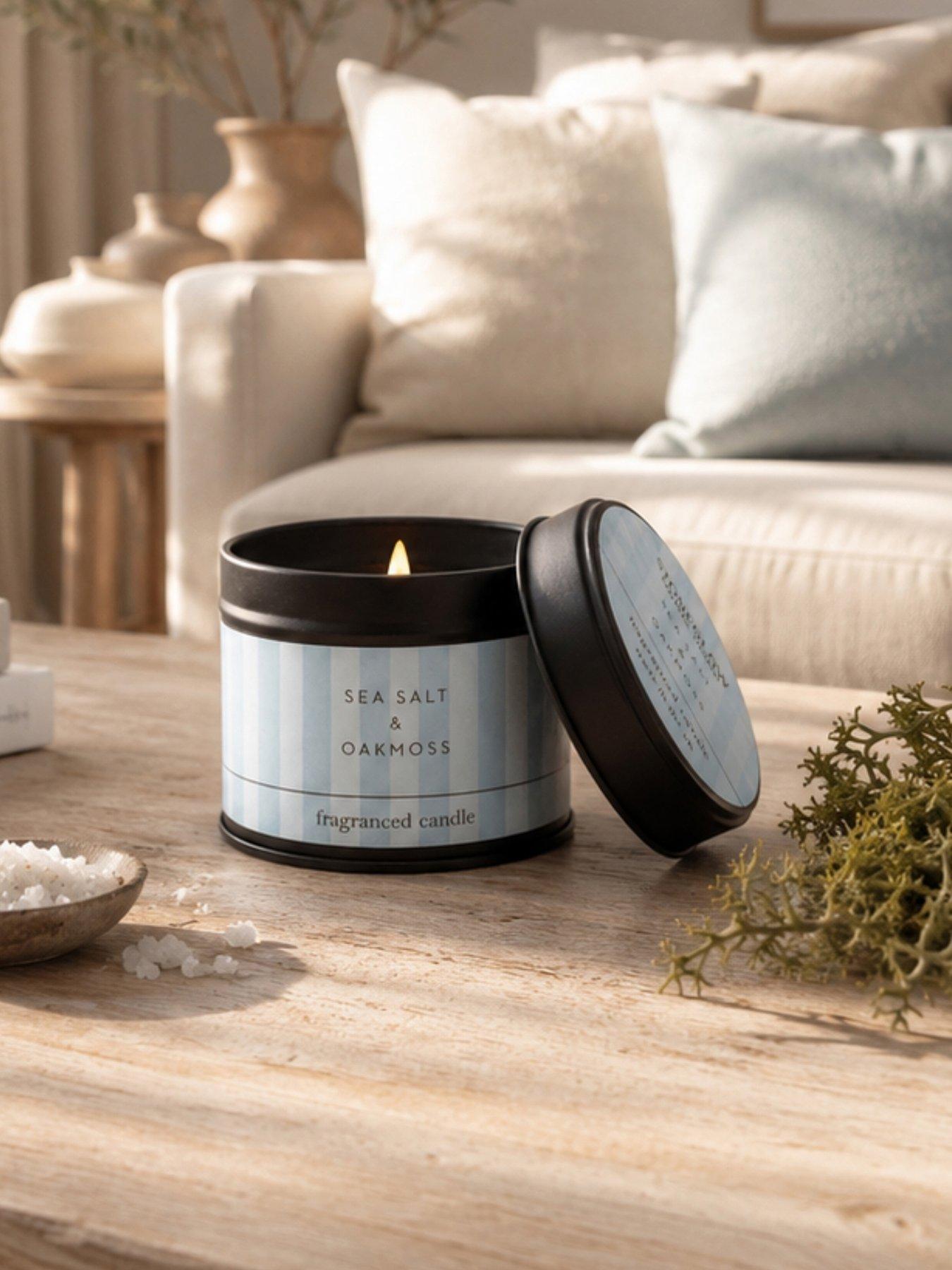 Stoneglow Modern Classics - Candle Tin Sea Salt And Oakmoss