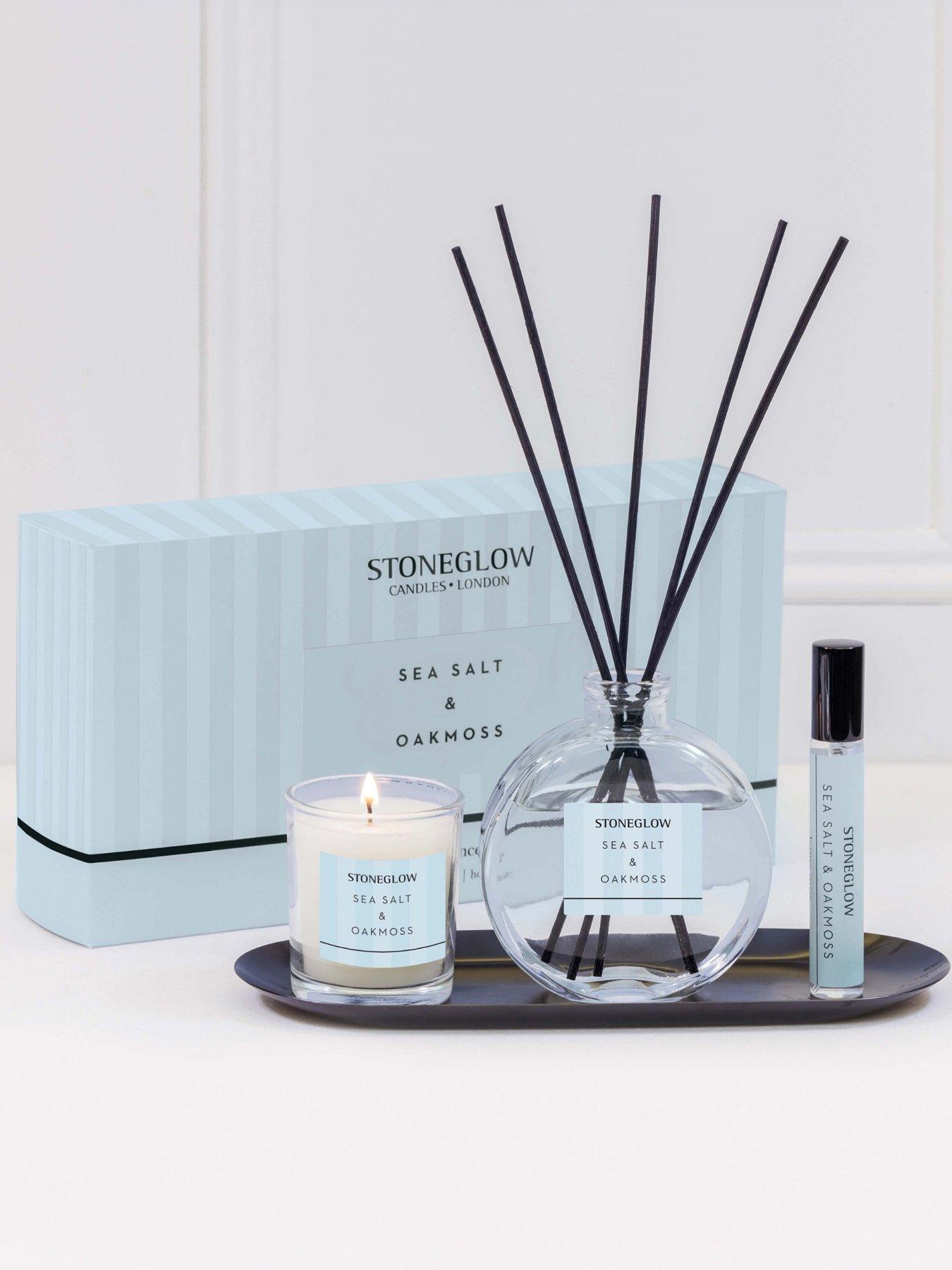 Image 1 of 3 of Stoneglow Modern Classics - Gift Set - Diffuser, Home Mist, Candle Sea Salt And Oakmoss