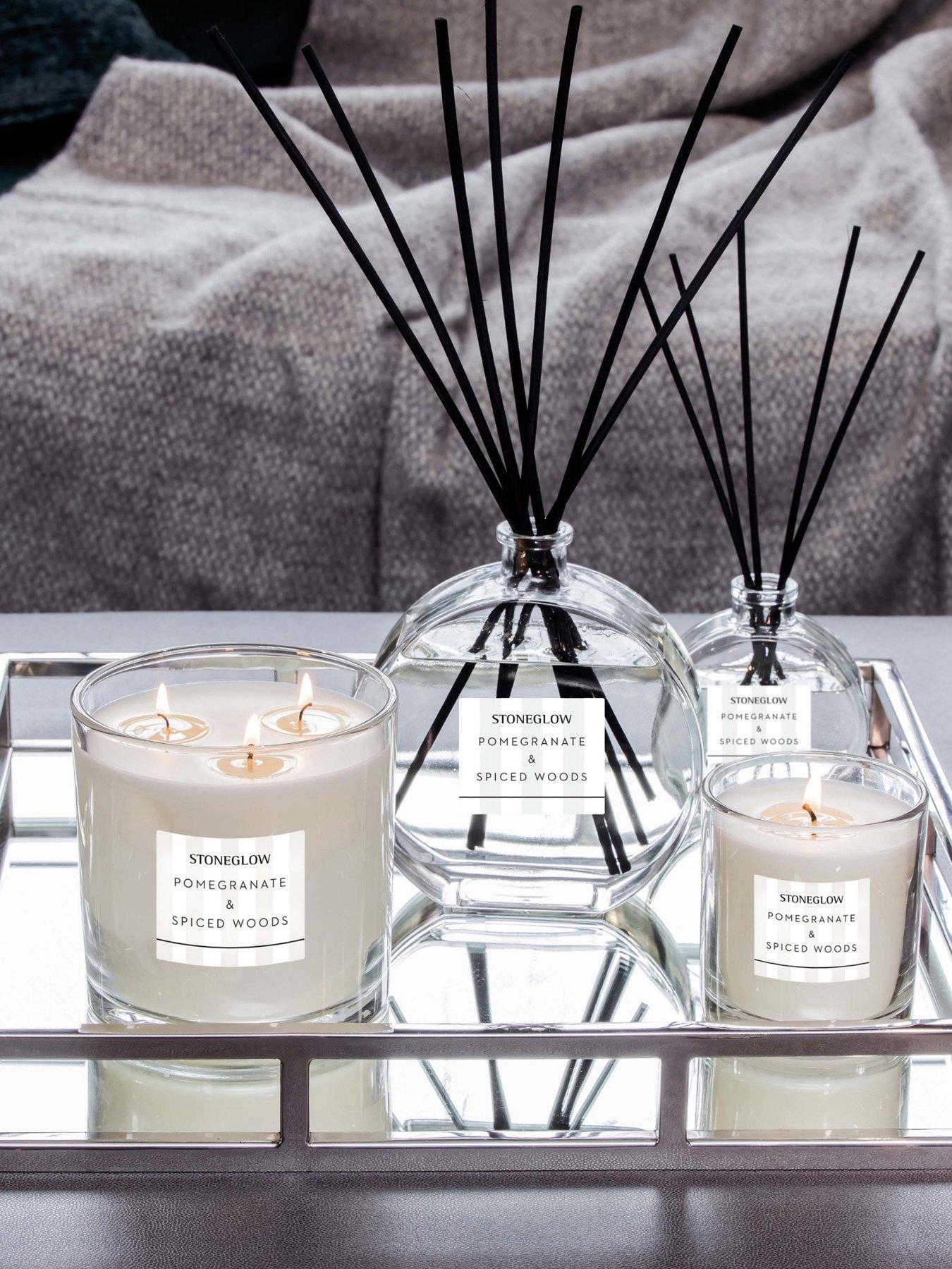 Stoneglow Modern Classics - 3 Wick Candle Pomegranate & Spiced Woods