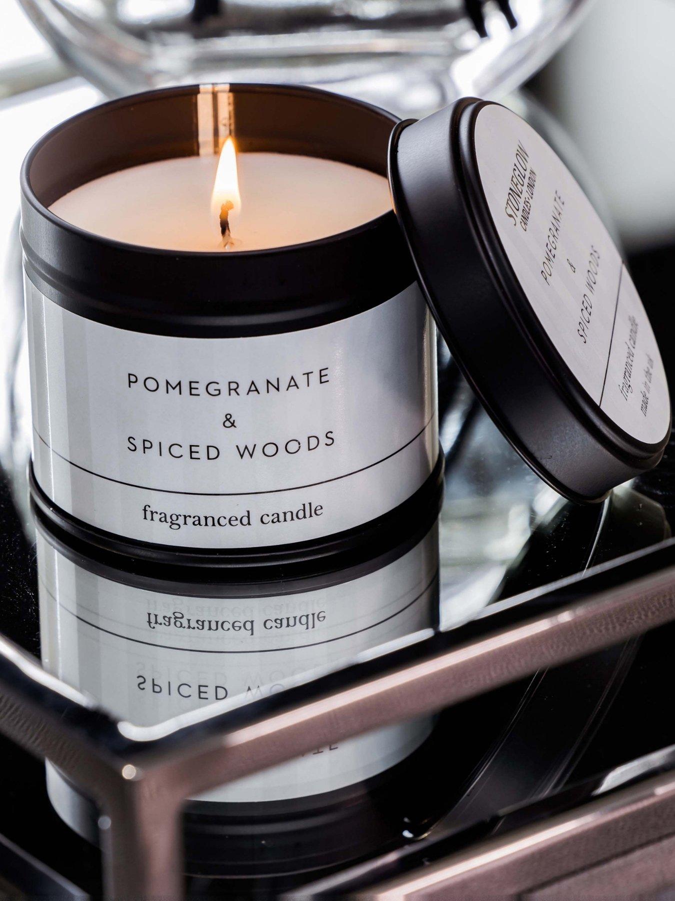Stoneglow Modern Classics - Candle Tin Pomegranate & Spiced Woods