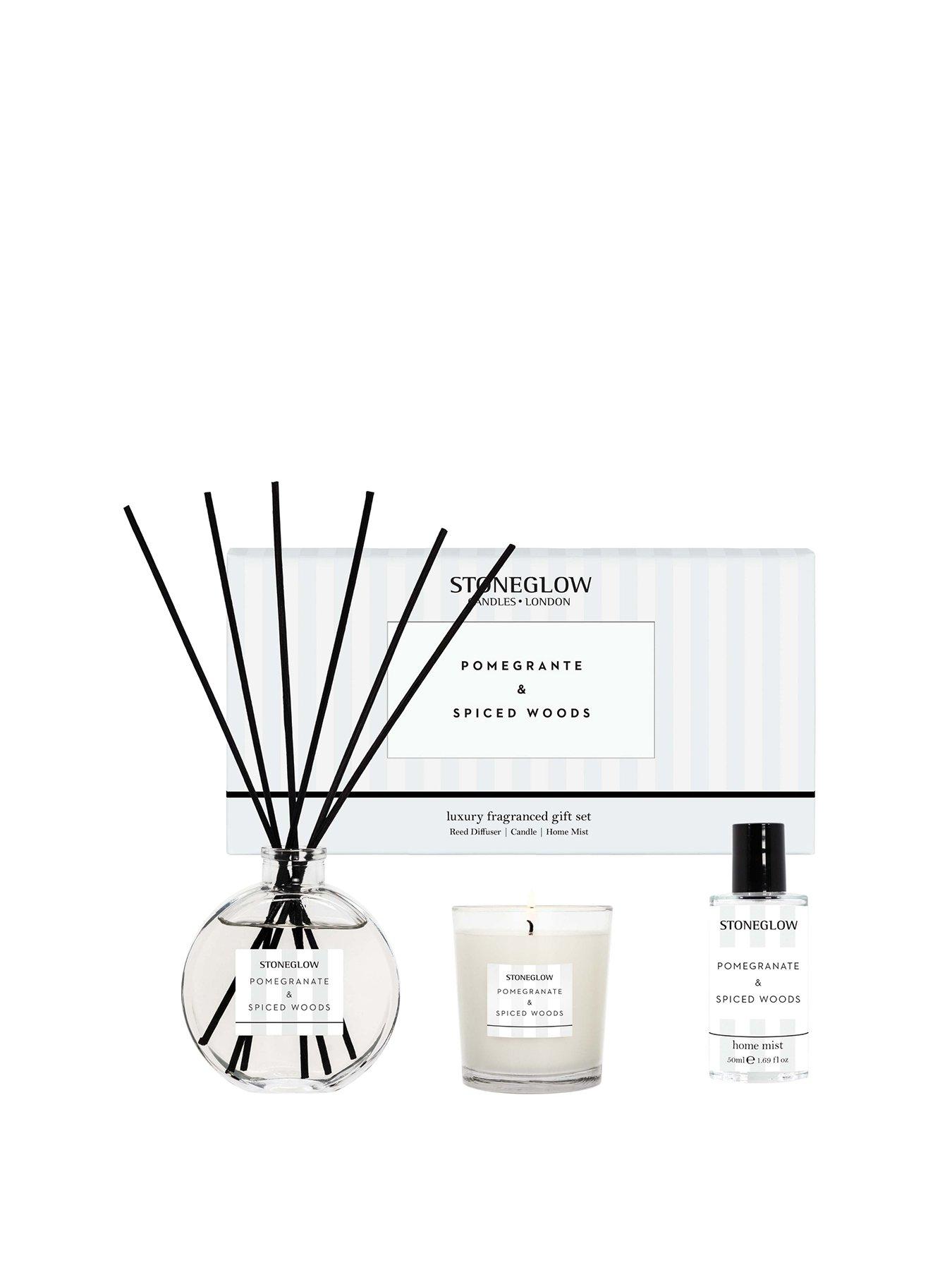 Image 2 of 3 of Stoneglow Modern Classics - Gift Set - Diffuser, Home Mist, Candle Pomegranate &amp; Spiced Woods