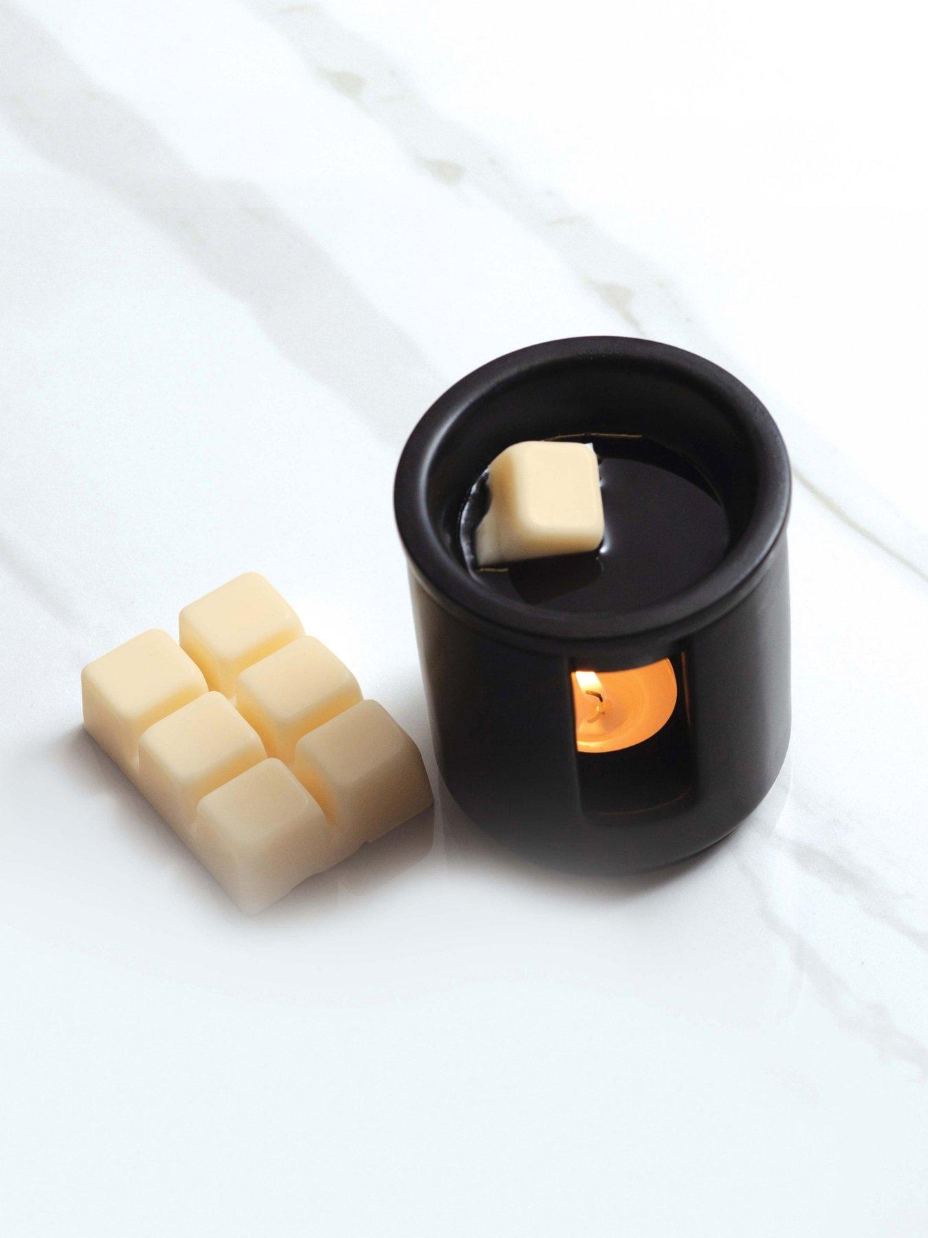 Stoneglow Modern Classics - Ceramic Wax Melter & Soy Wax Melt Bar Discovery Set Orris & Ylang Ylang