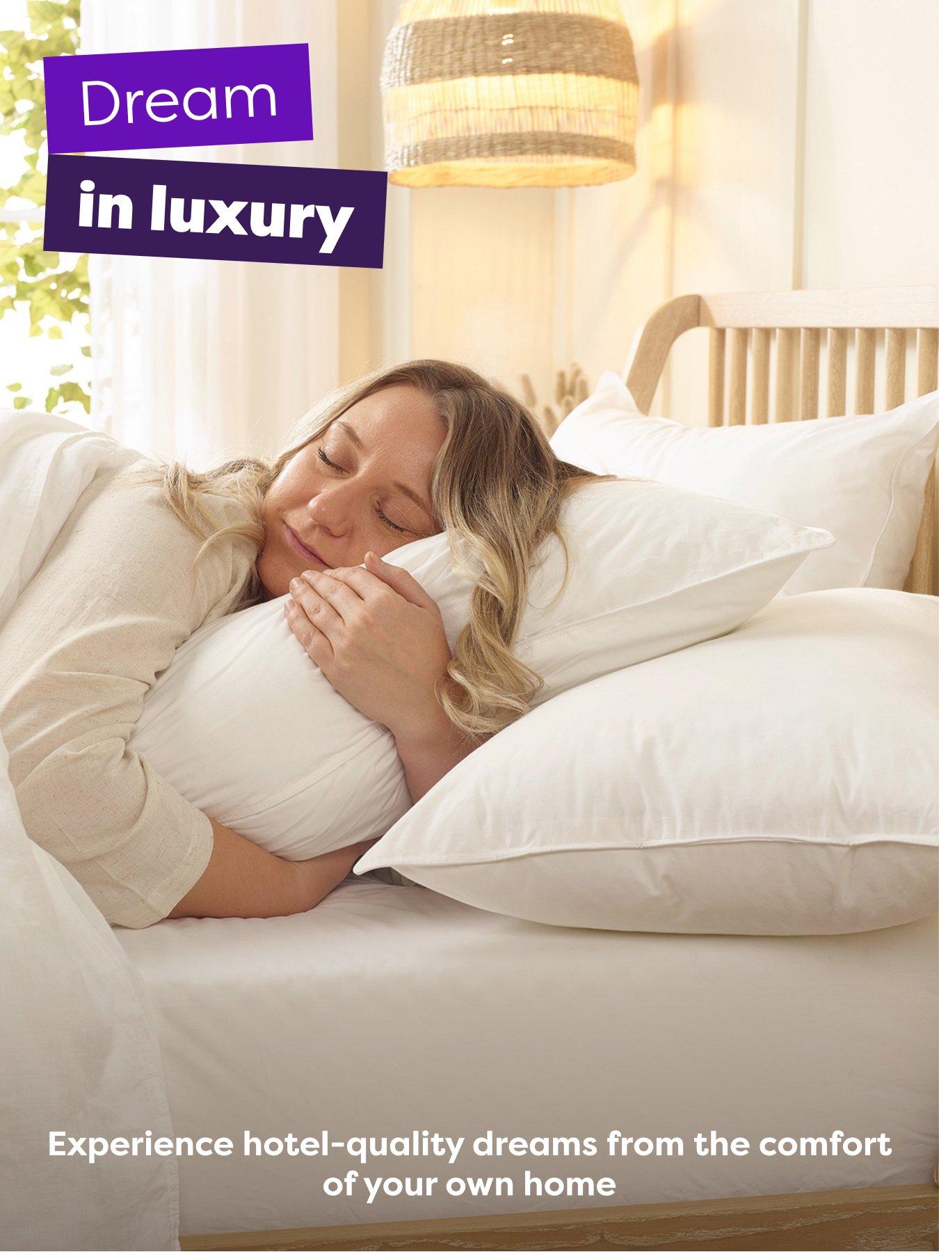 Image 2 of 6 of Slumberdown Duck Feather Pillow, Medium Support, 2 Pack