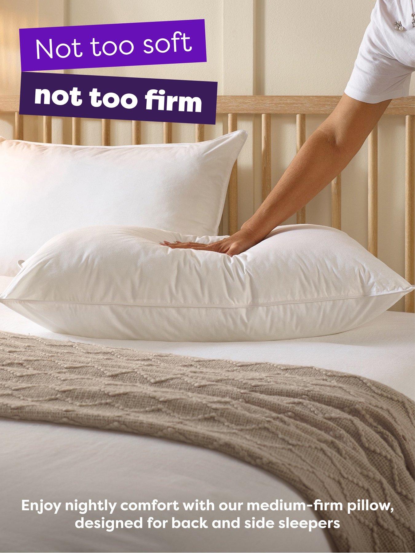 Image 4 of 6 of Slumberdown Duck Feather Pillow, Medium Support, 2 Pack