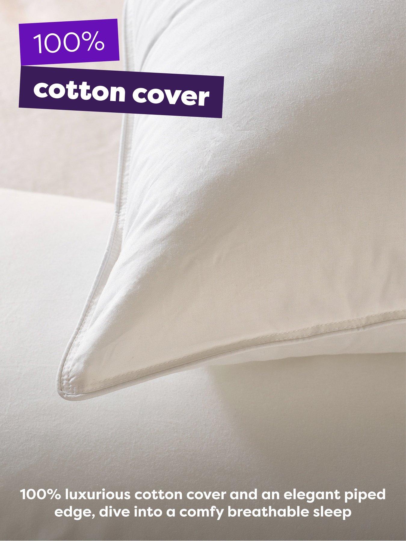 Image 5 of 6 of Slumberdown Duck Feather Pillow, Medium Support, 2 Pack