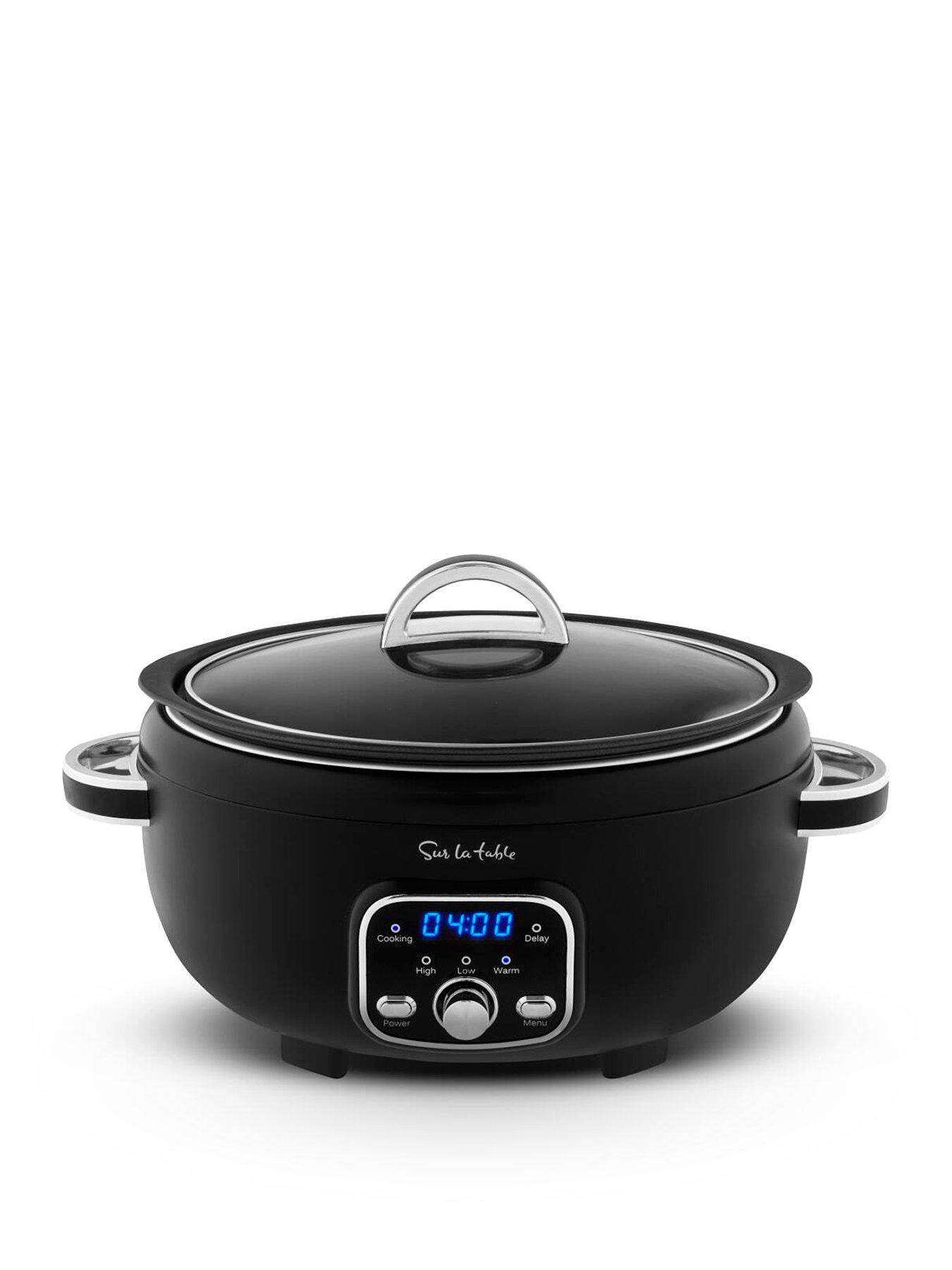 Sur La Table Core 6.5 Litre Digital Slow Cooker, Removable Pot, 320W, Black