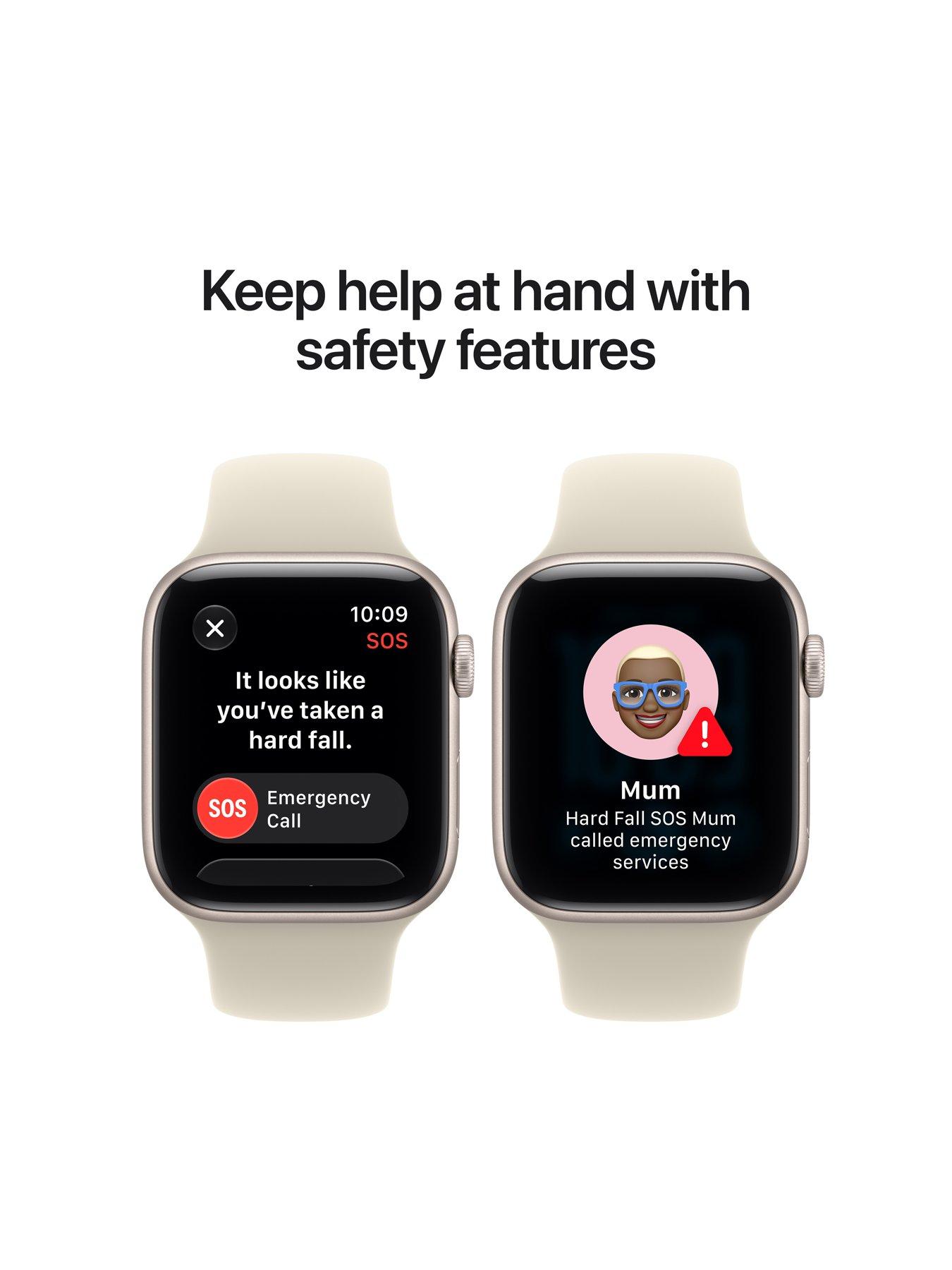 Image 6 of 7 of Apple Watch SE 3 (GPS, 2026) 44mm Midnight Aluminium Case with Navy Blue Sport Band - S/M