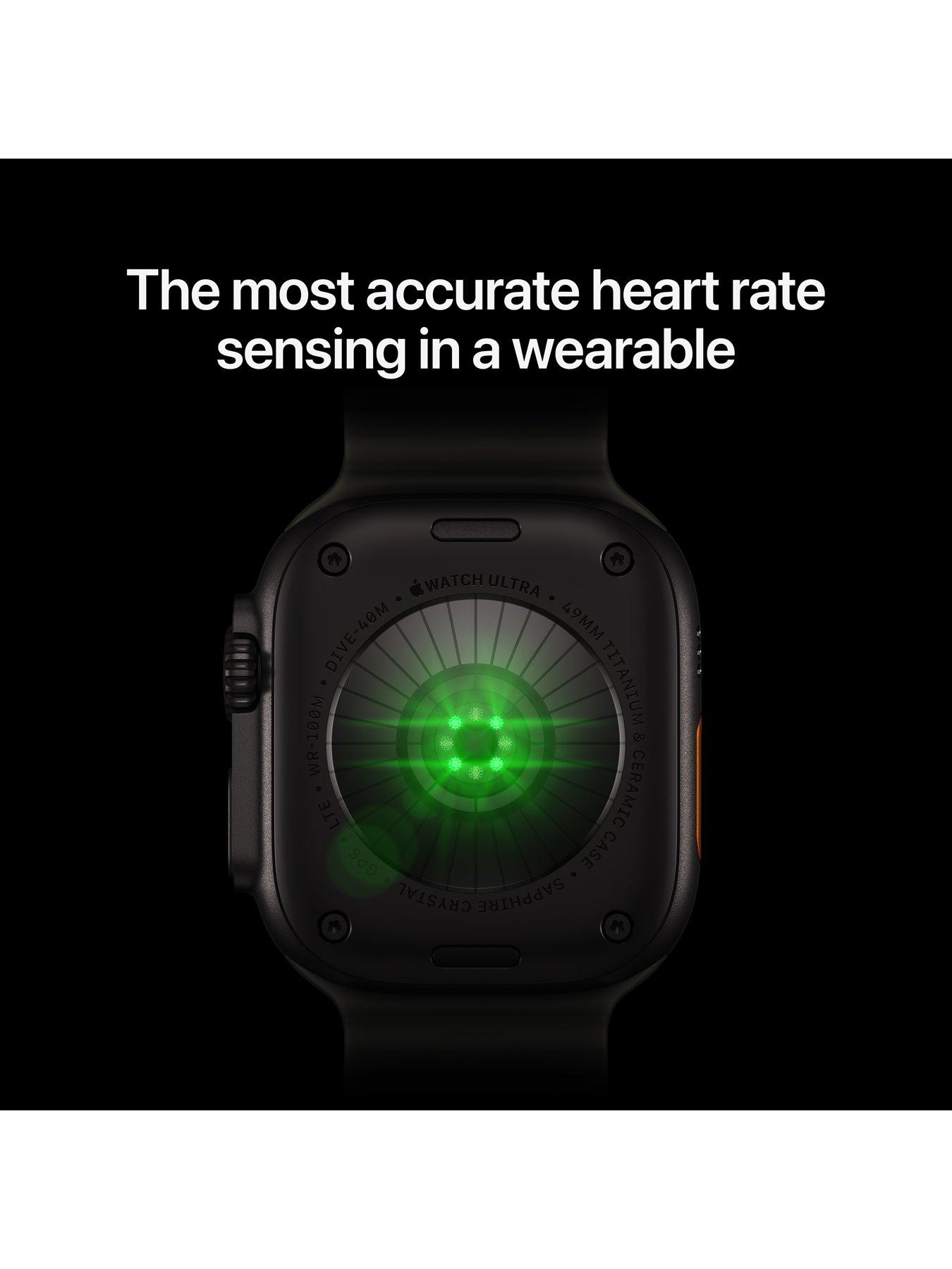 Image 2 of 7 of Apple Watch Ultra 4 GPS + Cellular 49mm Natural Titanium Case with Translucent Grey Ocean Band