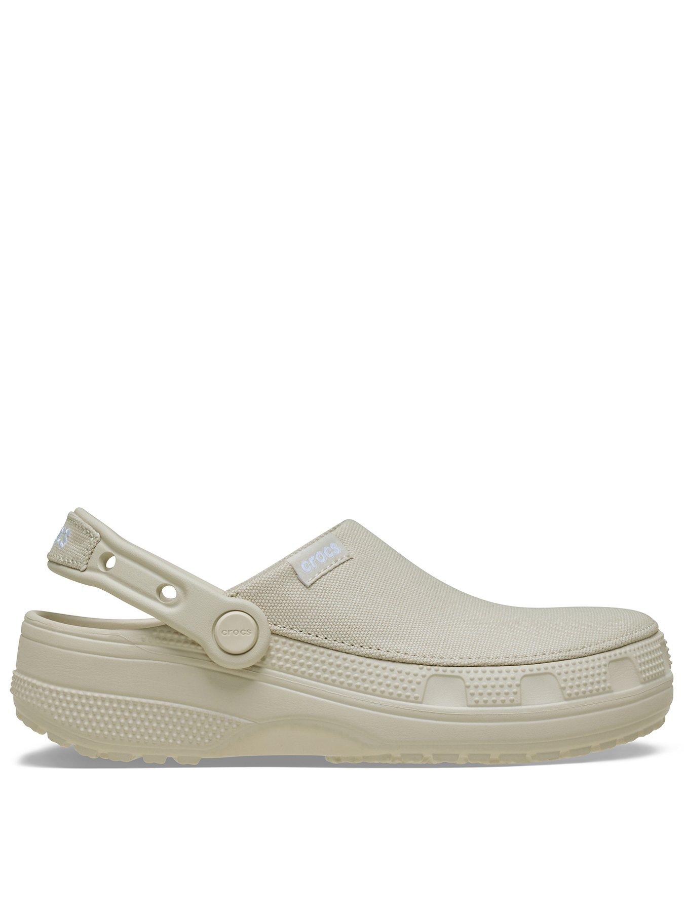 Image 1 of 7 of Crocs Womens Lightweight Waterproof Adjustable Strap Clogs - Beige