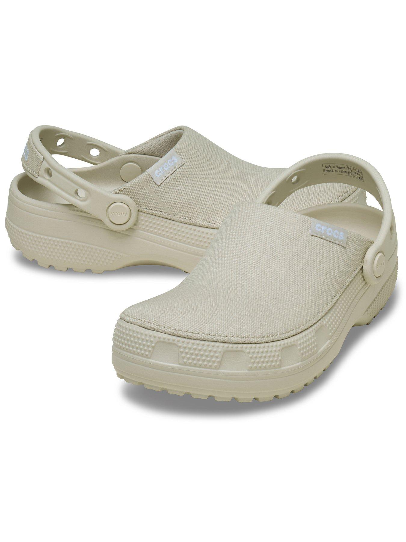 Image 6 of 7 of Crocs Womens Lightweight Waterproof Adjustable Strap Clogs - Beige