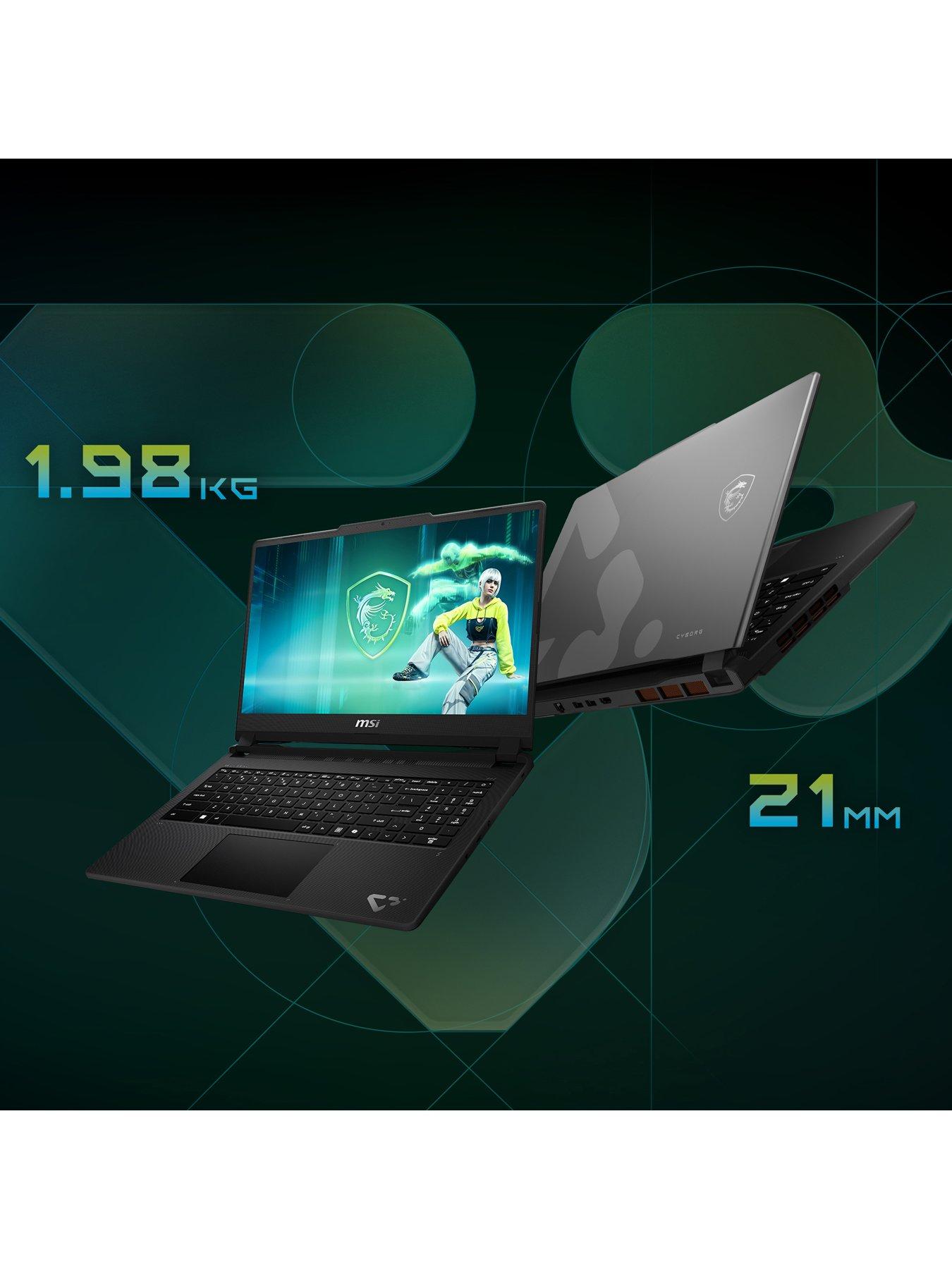 Image 6 of 7 of MSI Cyborg 15 Gaming Laptop - GeForce RTX 5060, Intel Core 7 240H, 16GB RAM, 512GB SSD, 15.6in FHD, 144Hz, Grey