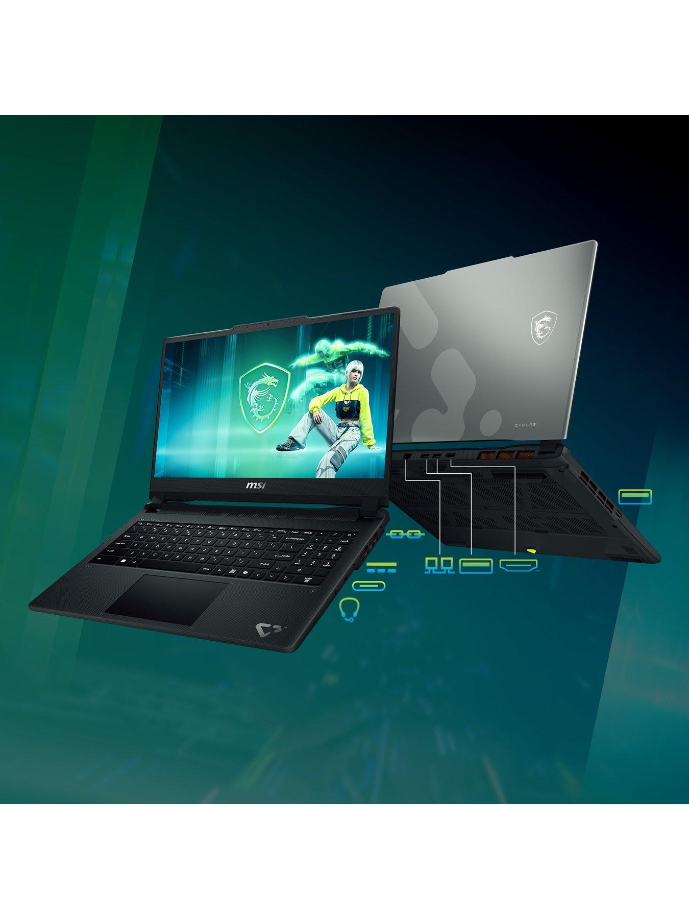 Image 4 of 6 of MSI Cyborg 15 Max Gaming Laptop - GeForce RTX 5070, Intel Core 7 240H, 16GB RAM, 1TB SSD, 15.6in FHD, 144Hz, Grey