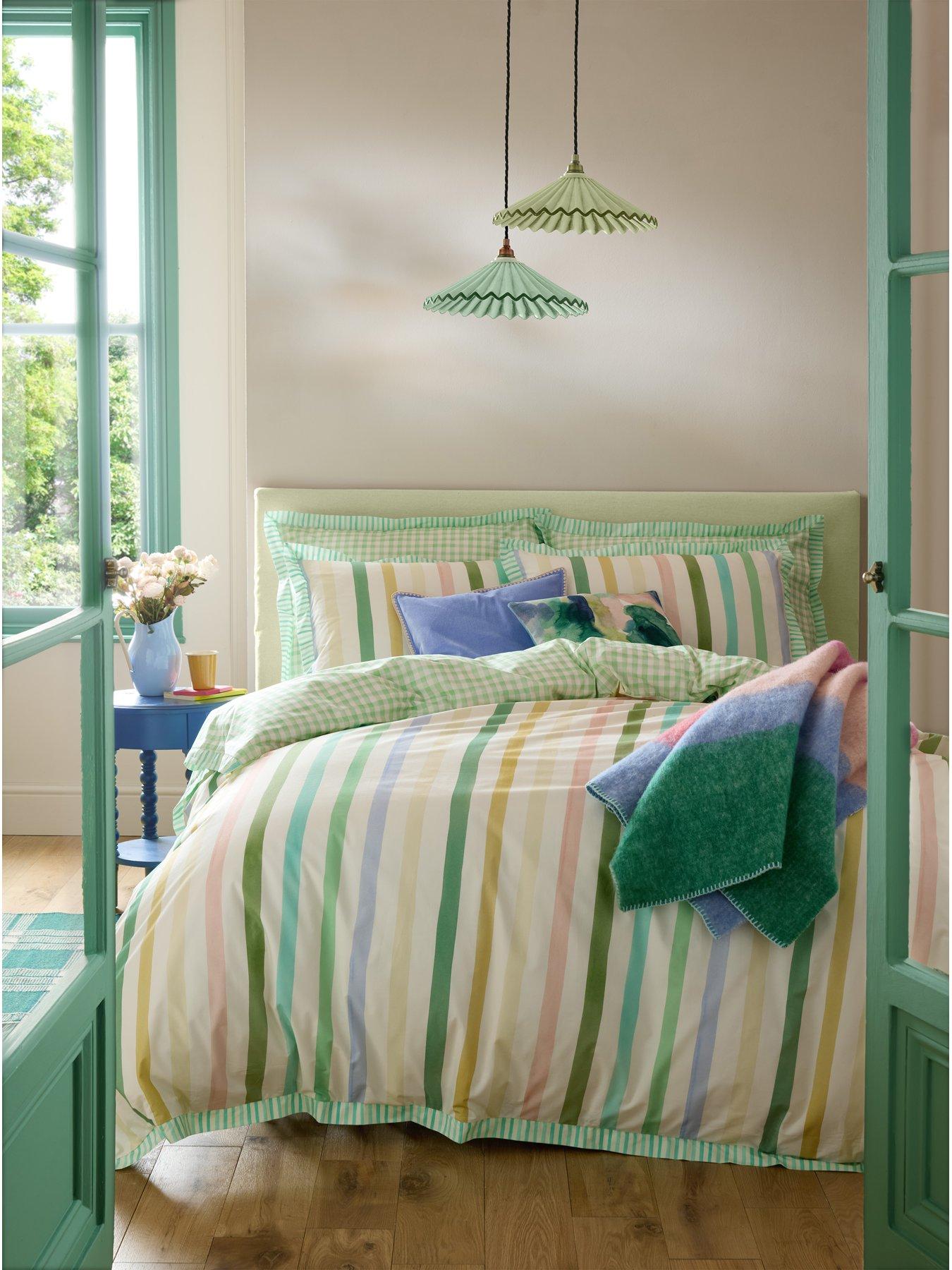 Image 1 of 7 of Bluebellgray Sunday Stripe Quilt Set
