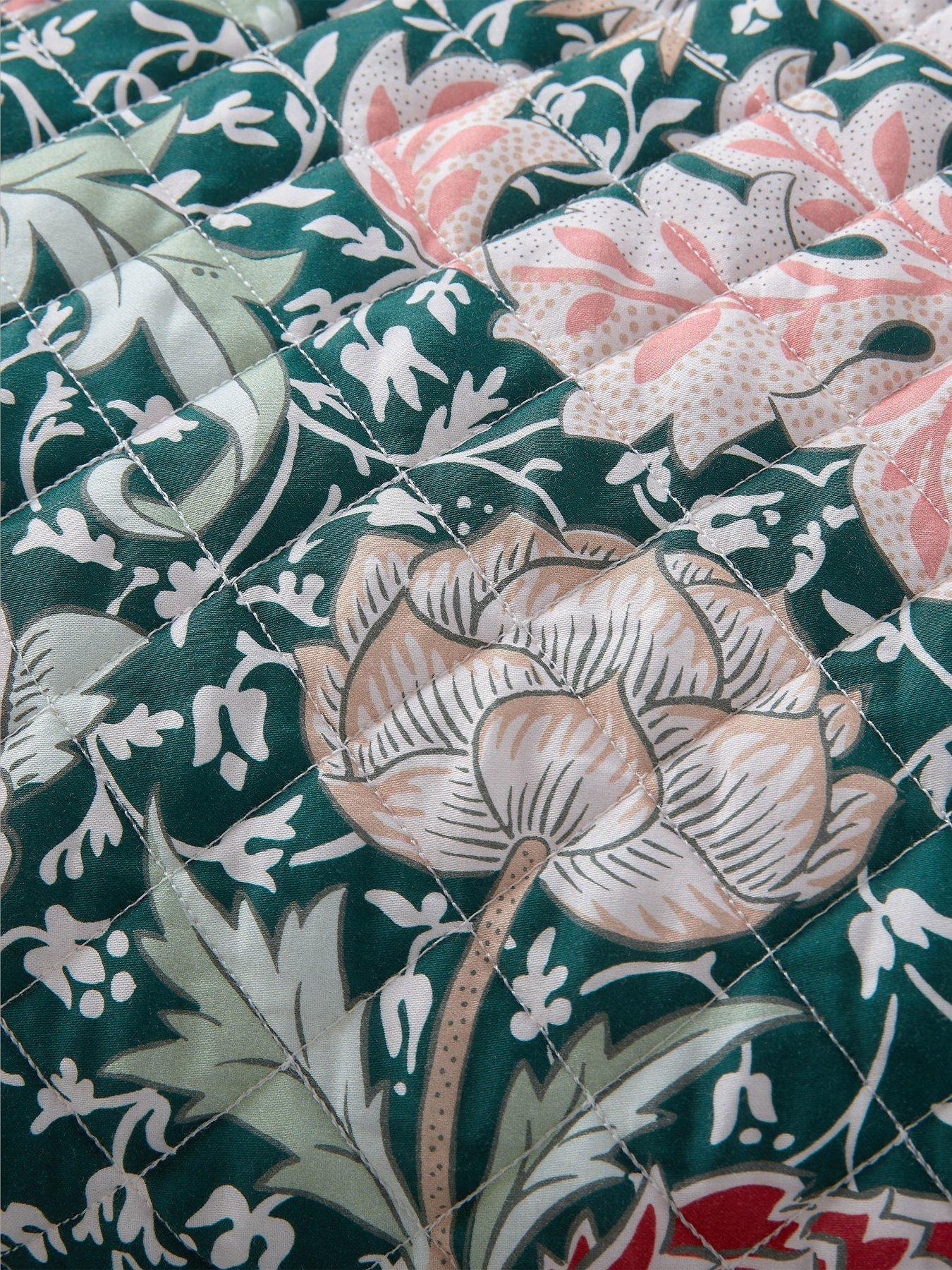 Image 3 of 3 of William Morris at Home Cray Quilted Bedspread 235X235Cm