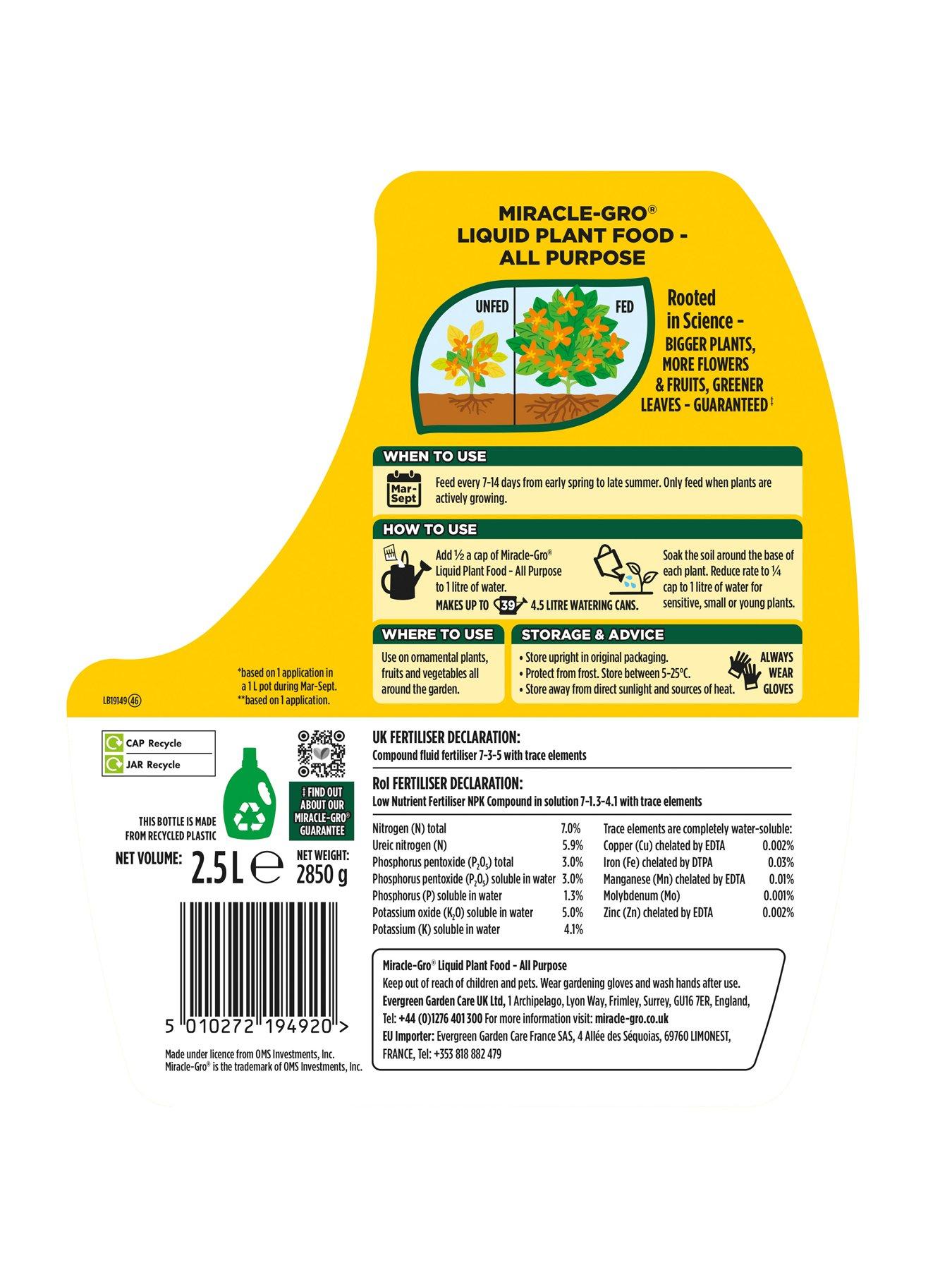 Image 2 of 3 of Miracle-Gro All Purpose Conc 2.5L