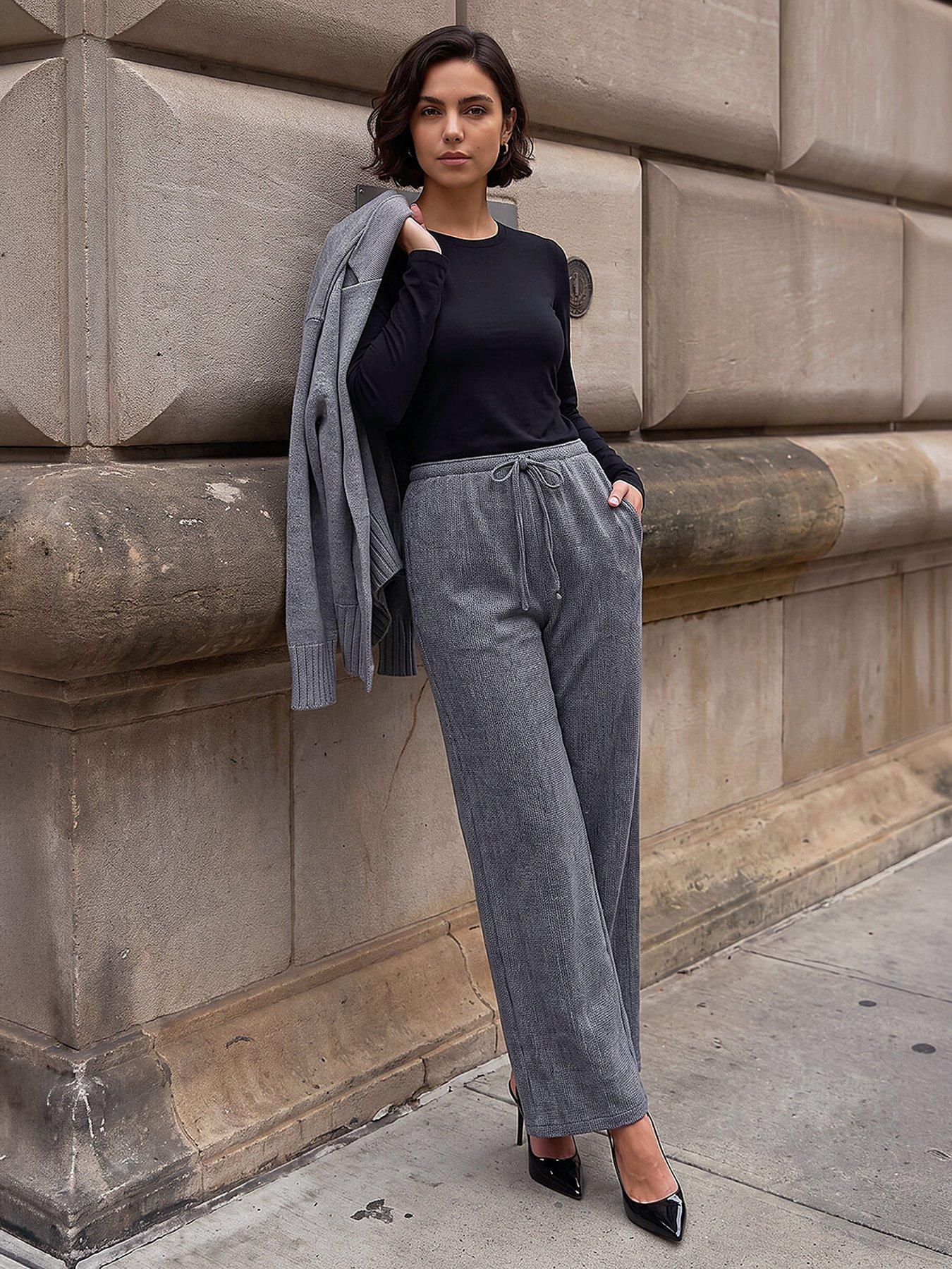 Image 4 of 4 of Roman Textured Stretch Trouser