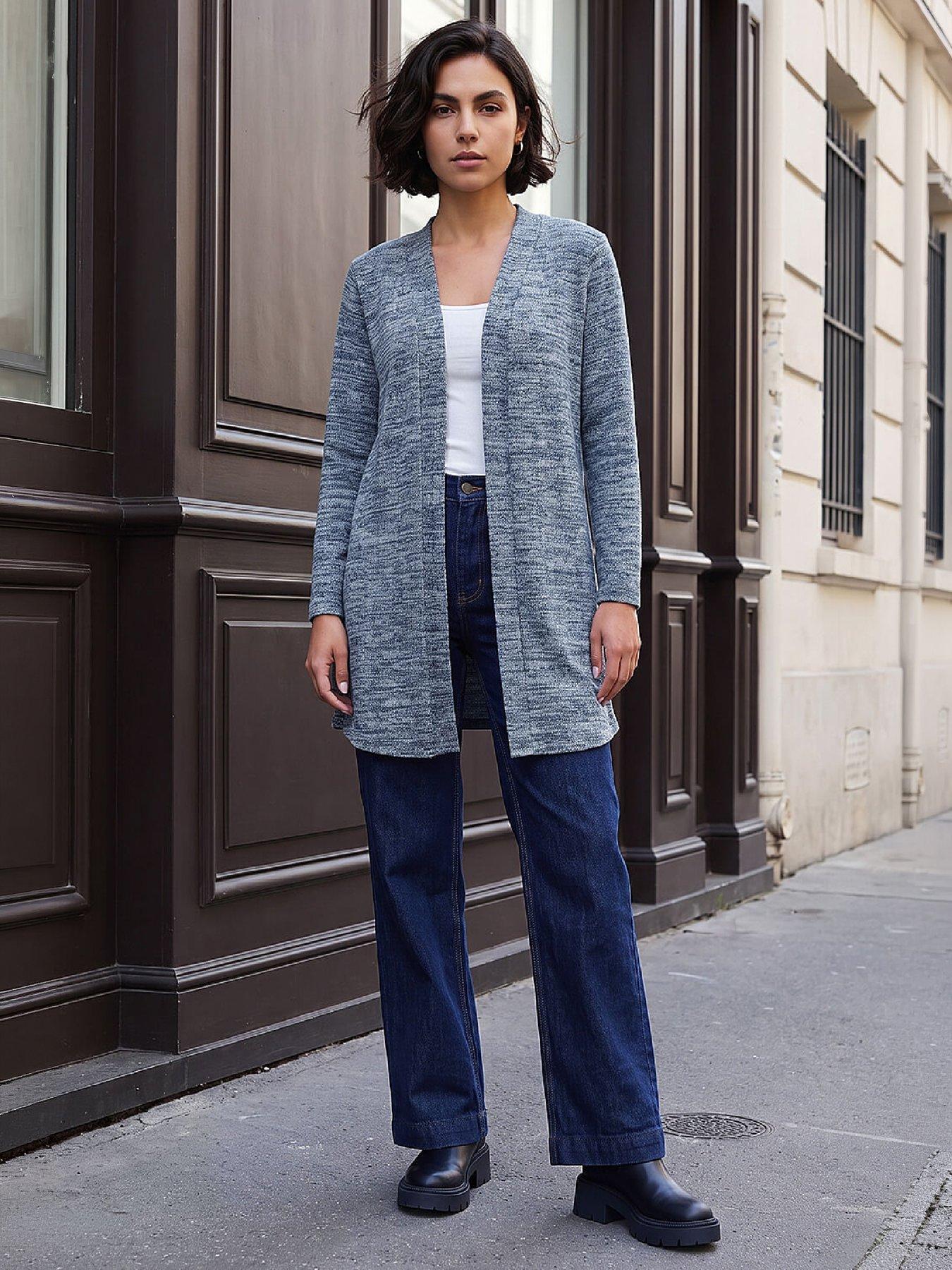 Image 4 of 4 of Roman Longline Knit Cardigan