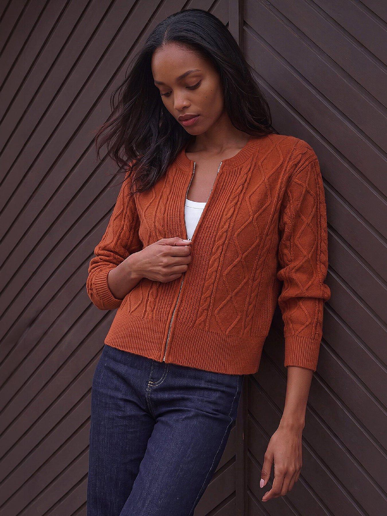 Image 1 of 4 of Roman Knitted Cable Bomber