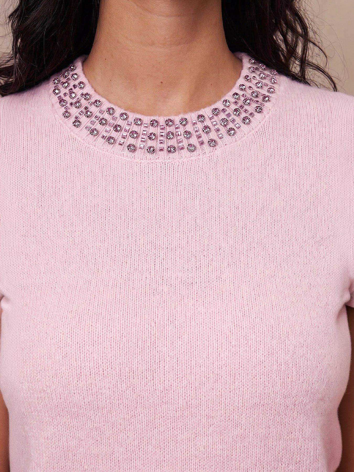 Image 2 of 4 of Roman Embellish Short Sleeve Jumper