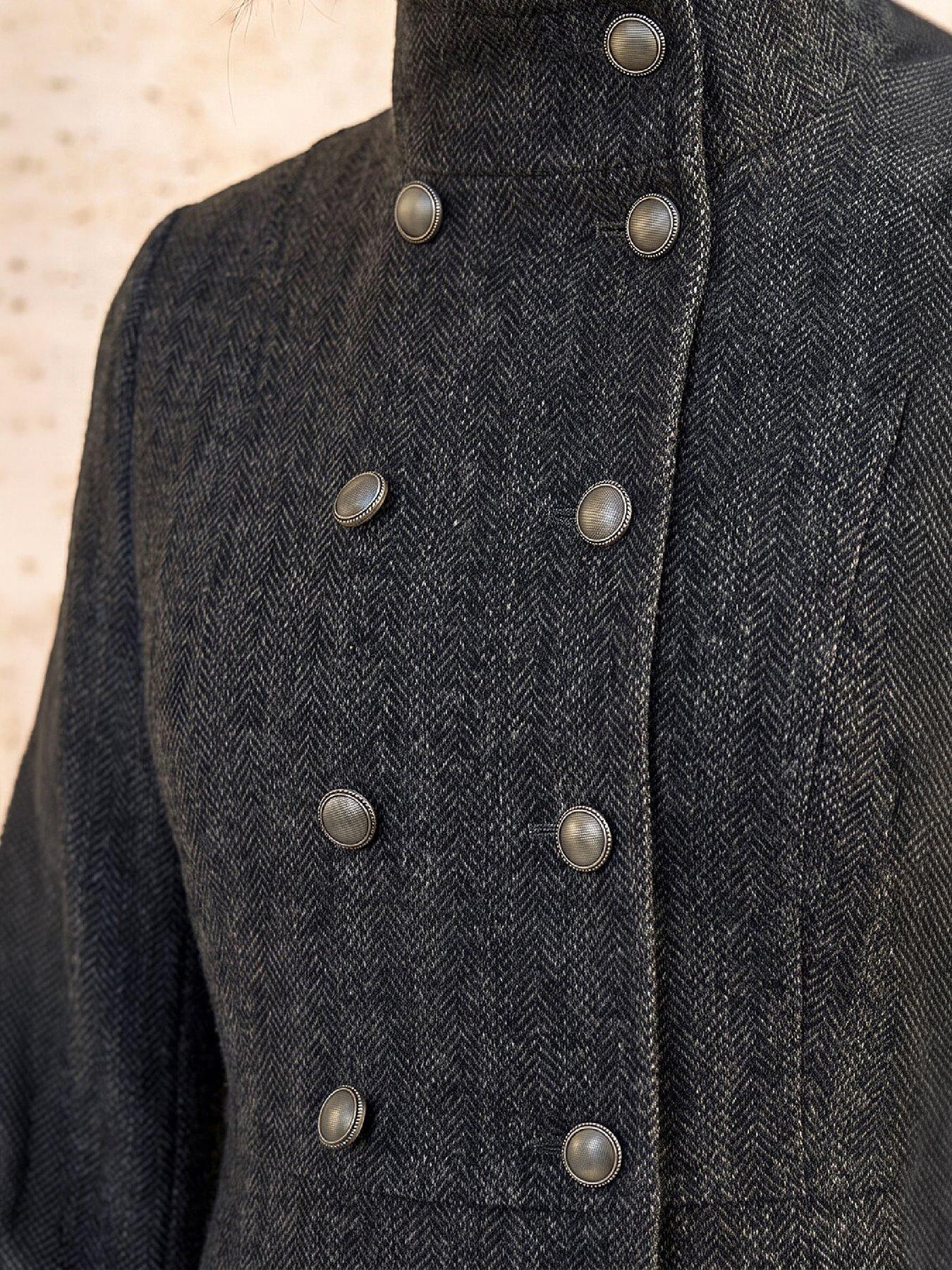 Image 2 of 4 of Roman Petite Funnel Neck Coat