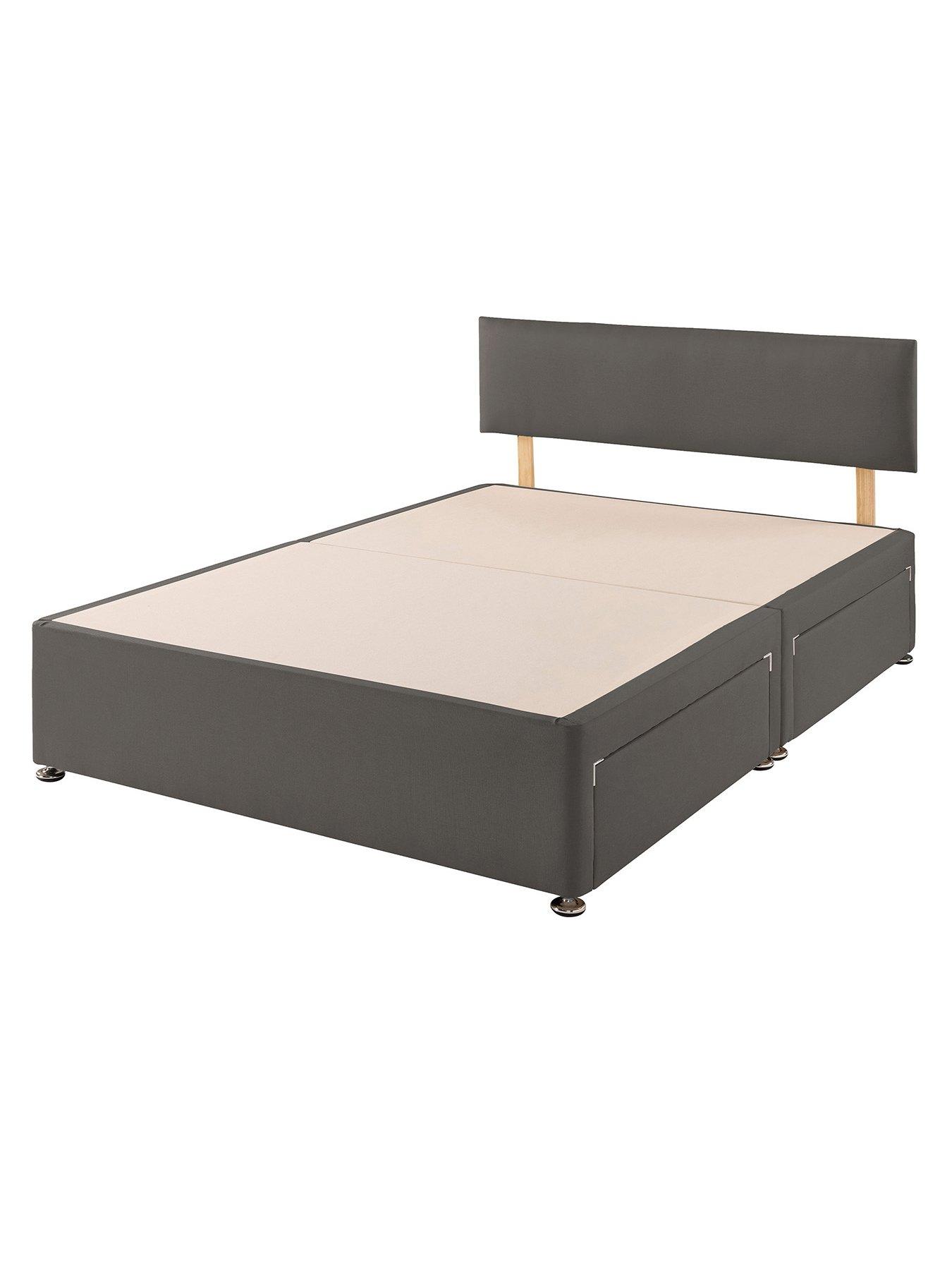 Image 3 of 4 of Aspire Essentials Bed Base & Headboard Set - Ks 2d