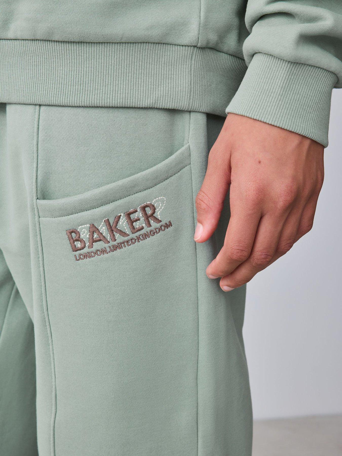 Image 4 of 7 of Ted Baker Boys Oversized Sweatshirt And Joggers Set - Sage Green