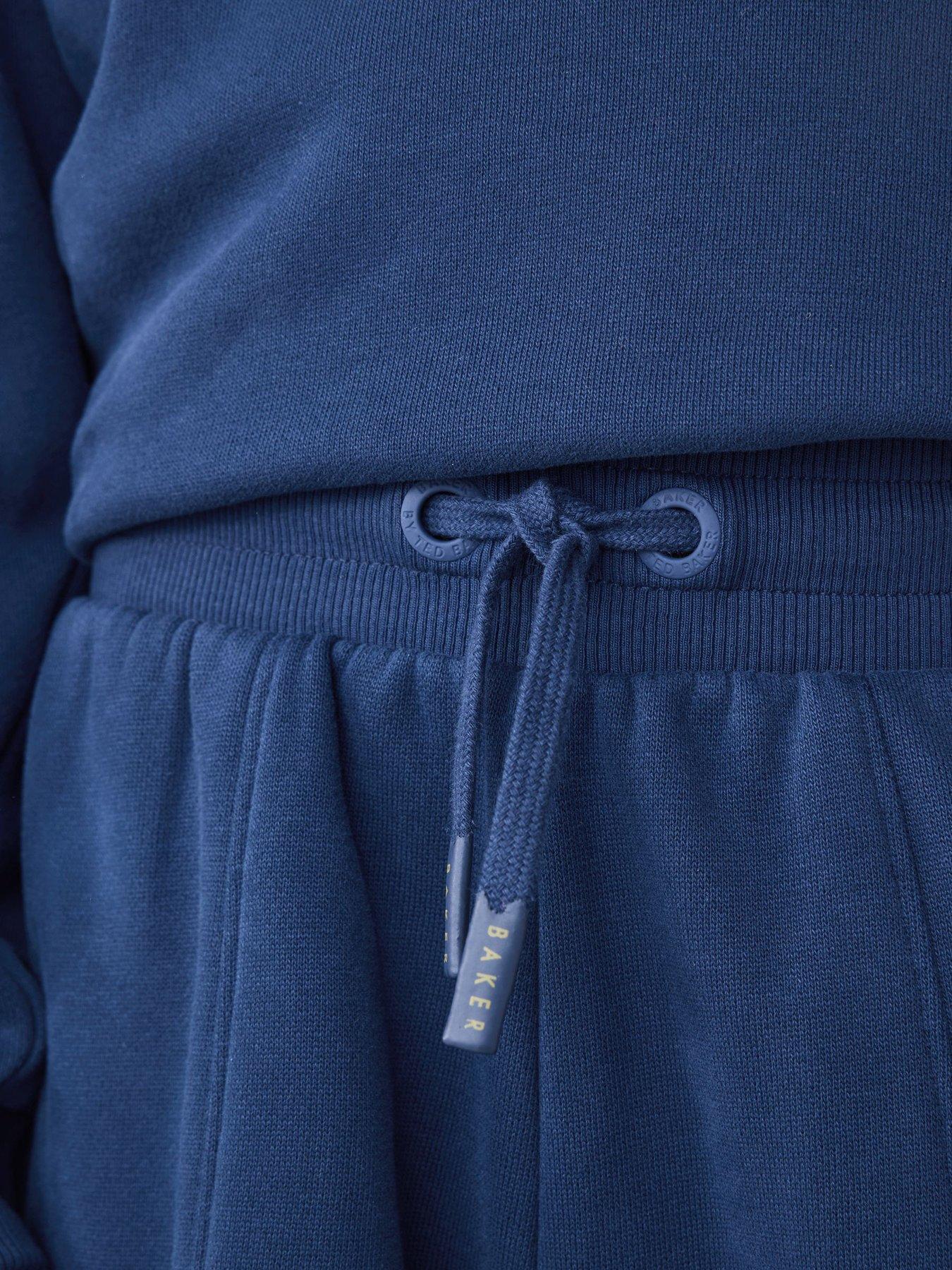 Image 5 of 7 of Baker by Ted Baker Boys Oversized Wide Leg Joggers Tracksuit Set - Blue