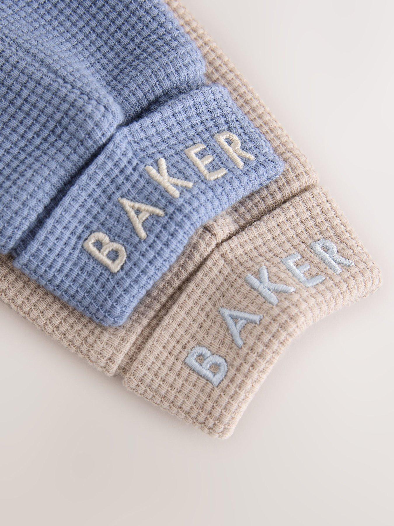 Image 6 of 7 of Baker by Ted Baker Baby Boys Waffle Textured 4 Piece Sweatshirt Set - Multi