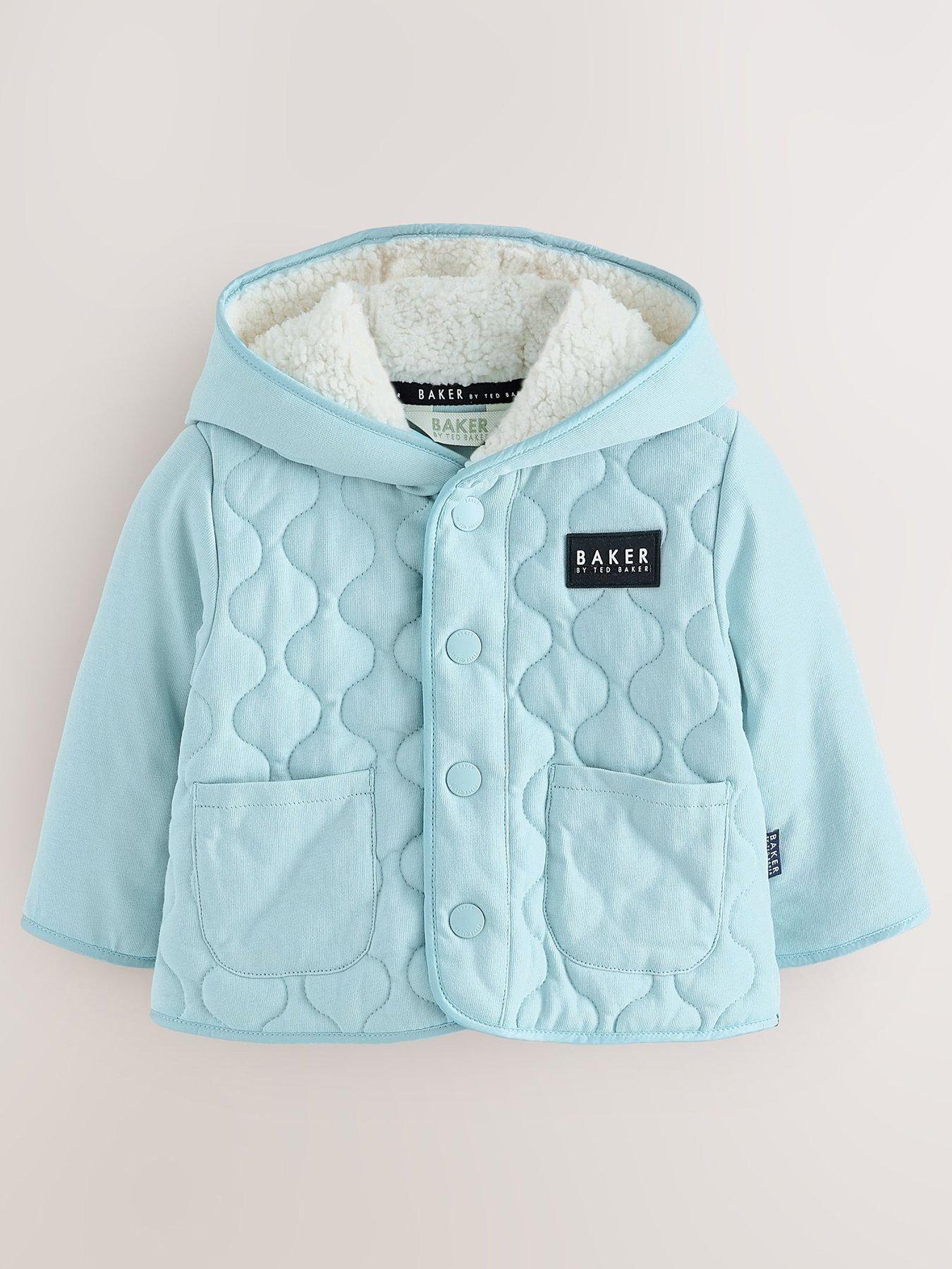 Image 1 of 6 of Ted Baker Baby Boys Quilted Jacket - Green