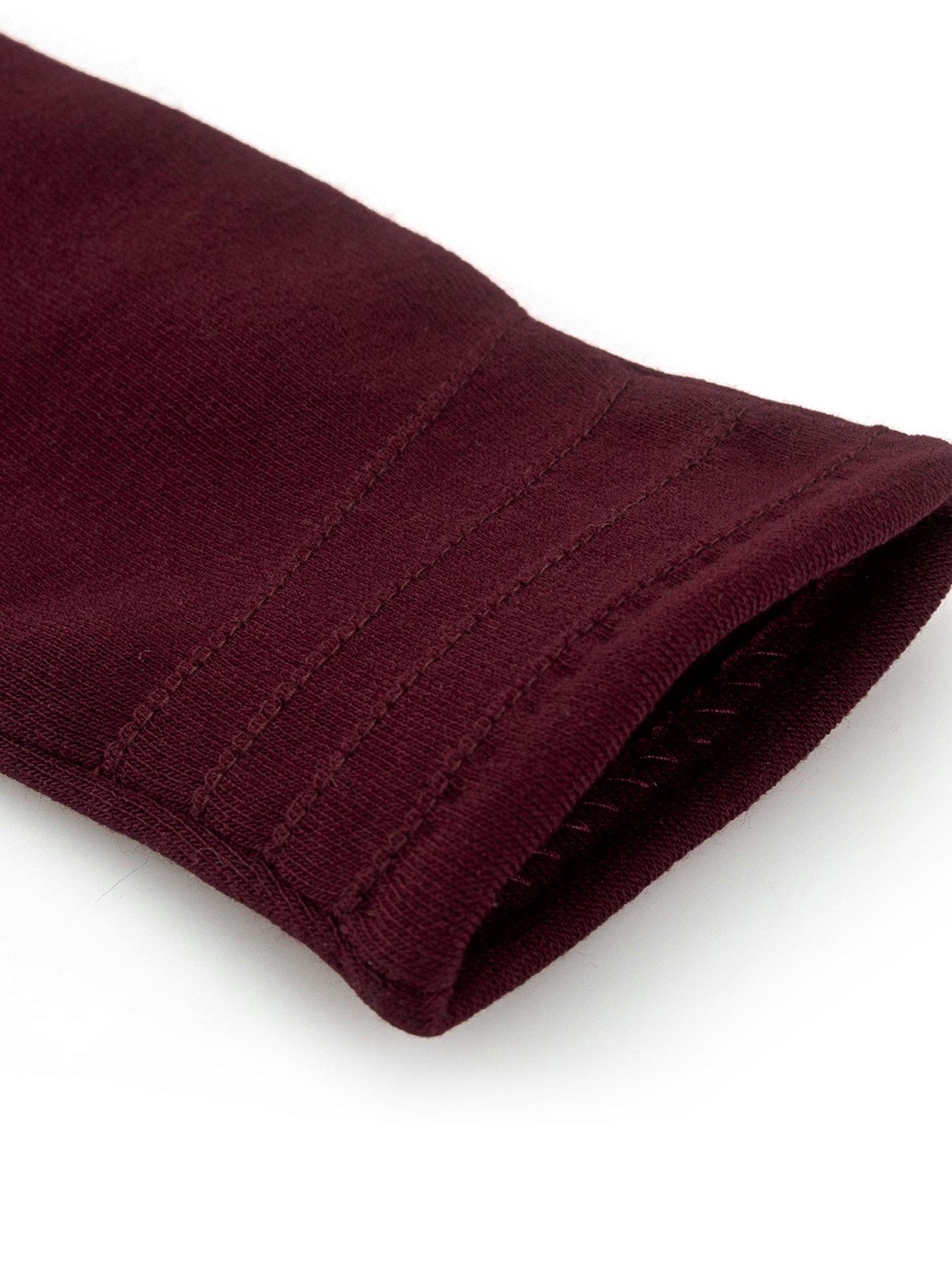 Image 4 of 5 of Totes Isotoner Totes Isotoner Womens Thermal Gloves With Smartouch - Burgundy