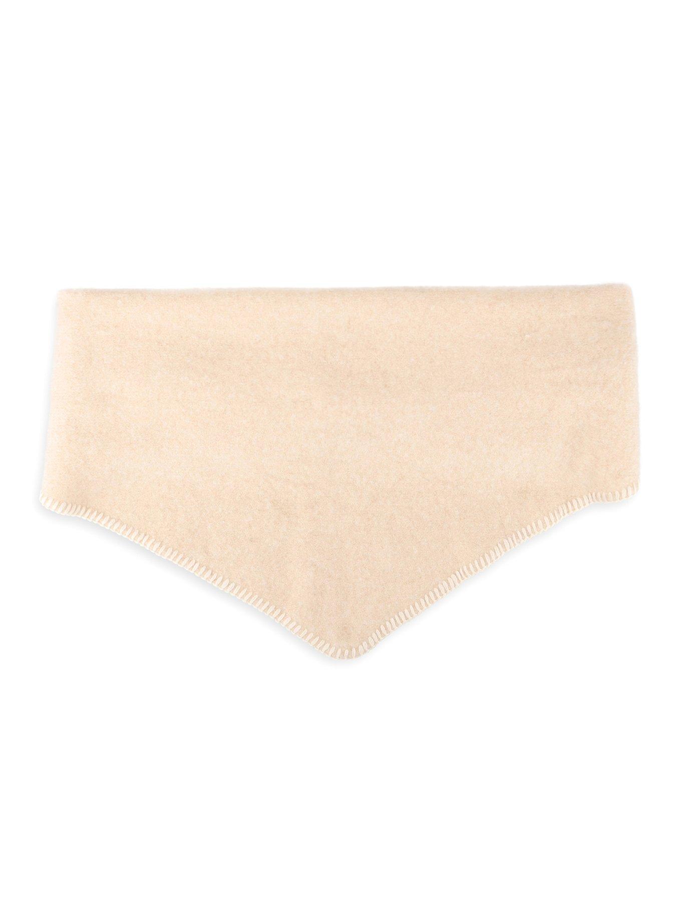 Image 2 of 6 of Totes Isotoner Womens Triangle Wool Blend Scarf - Beige