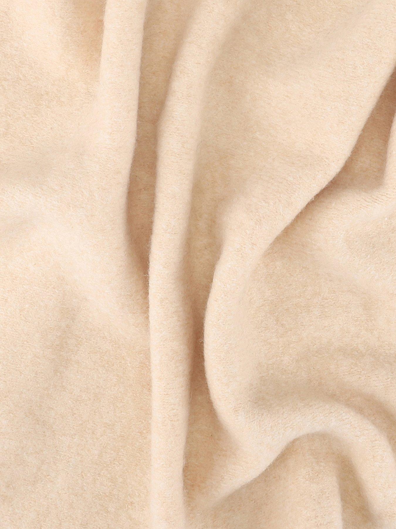 Image 4 of 6 of Totes Isotoner Womens Triangle Wool Blend Scarf - Beige