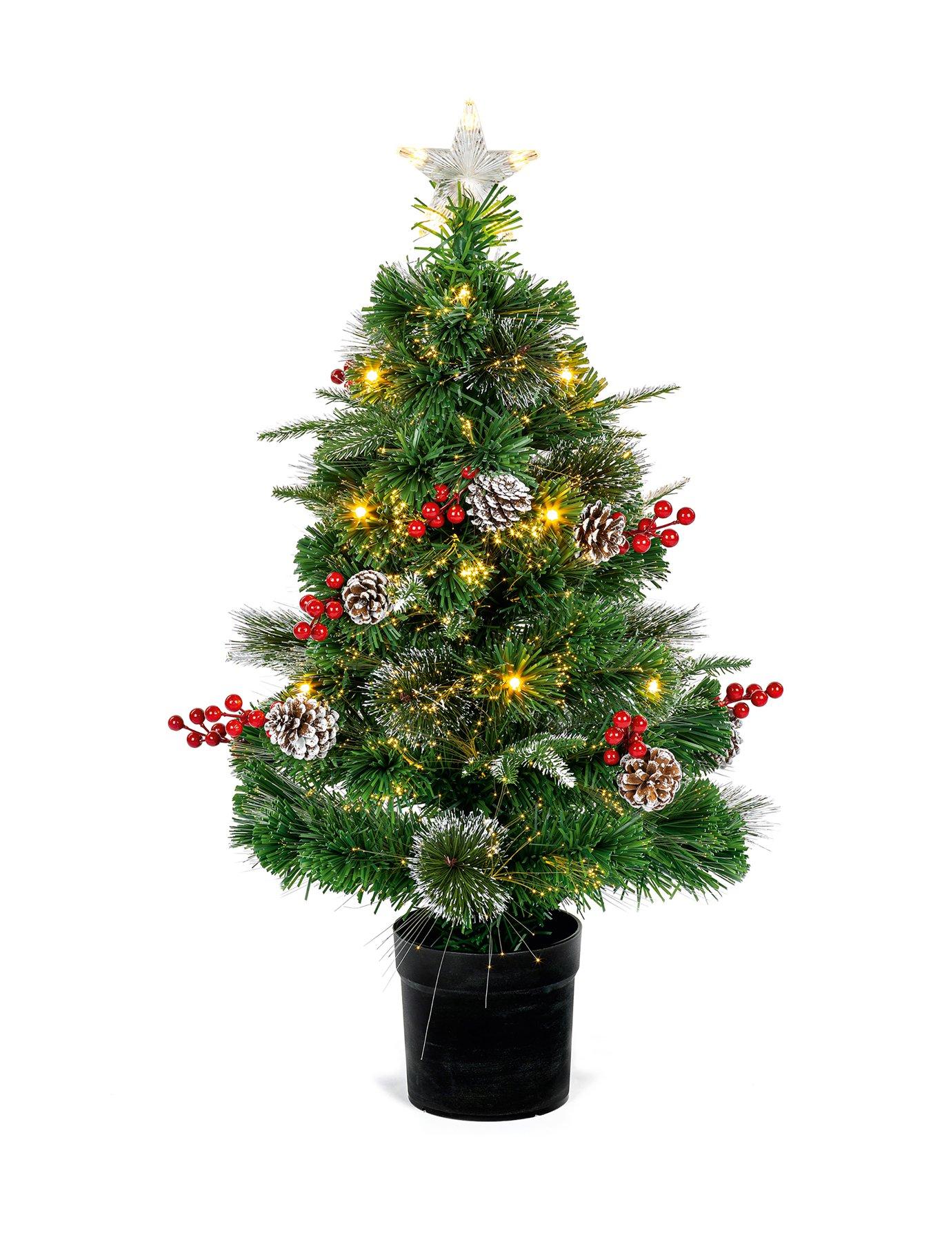 Image 1 of 5 of Premier Decorations 80cm New Jersey Fibre Optic Tree