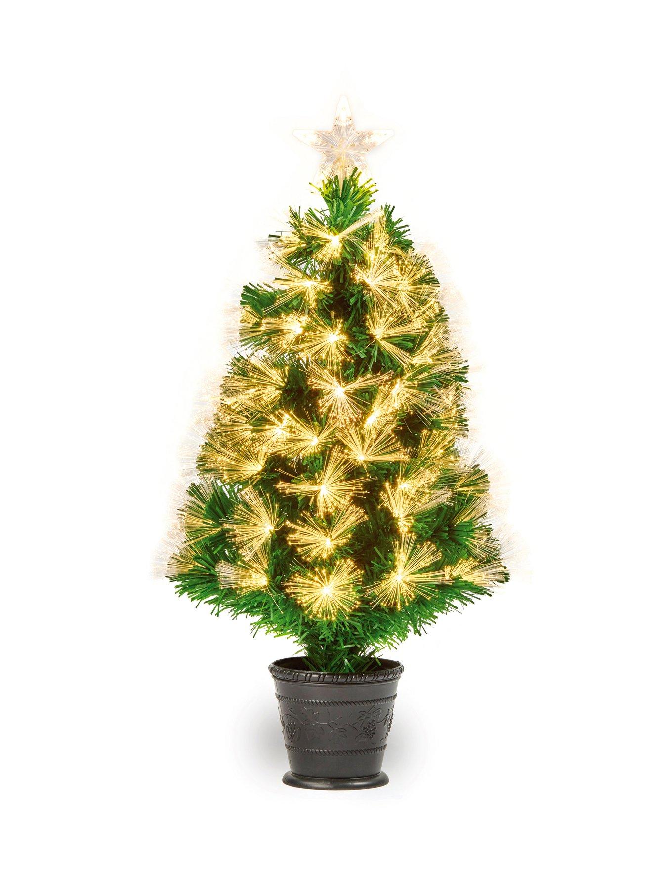 Image 1 of 5 of Premier Decorations 80cm Fibre Optic Tree Starbursts