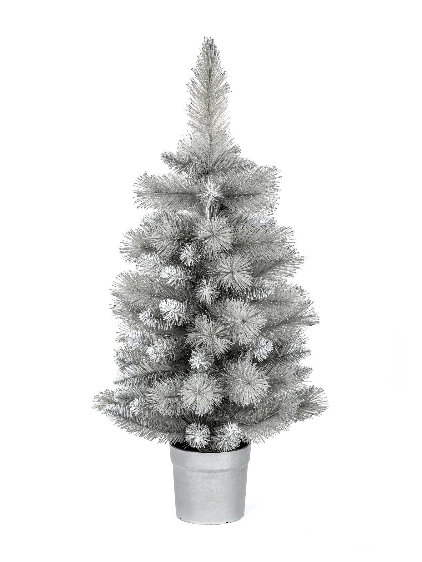Image 1 of 5 of Premier Decorations 90cm Silver Tip Tree