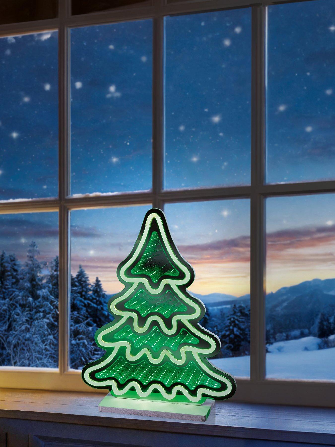 Image 4 of 4 of Premier Decorations 40cm Lit Tree Infinity Mirror