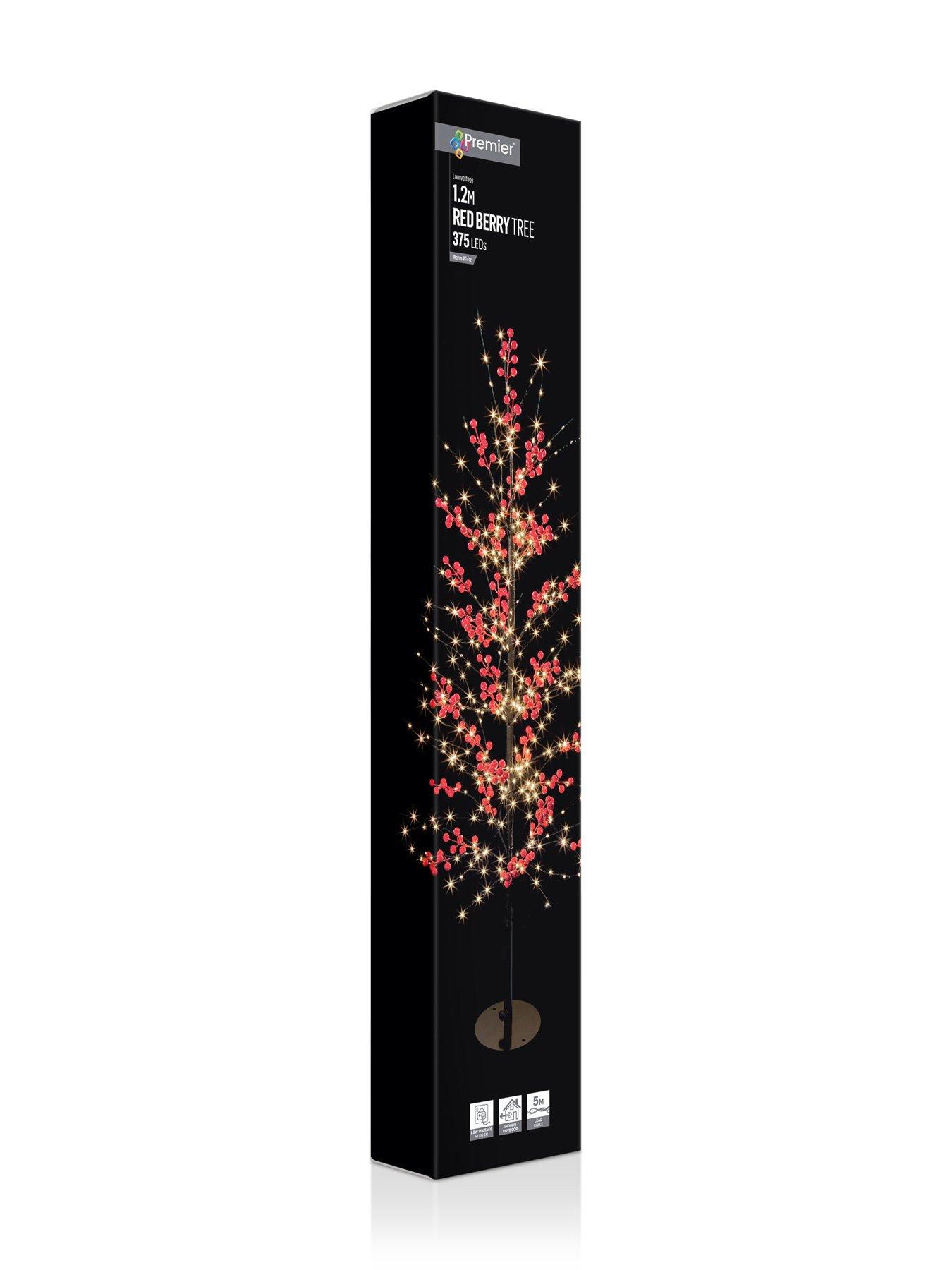 Image 4 of 4 of Premier Decorations 1.2m Lit Red Berry Tree