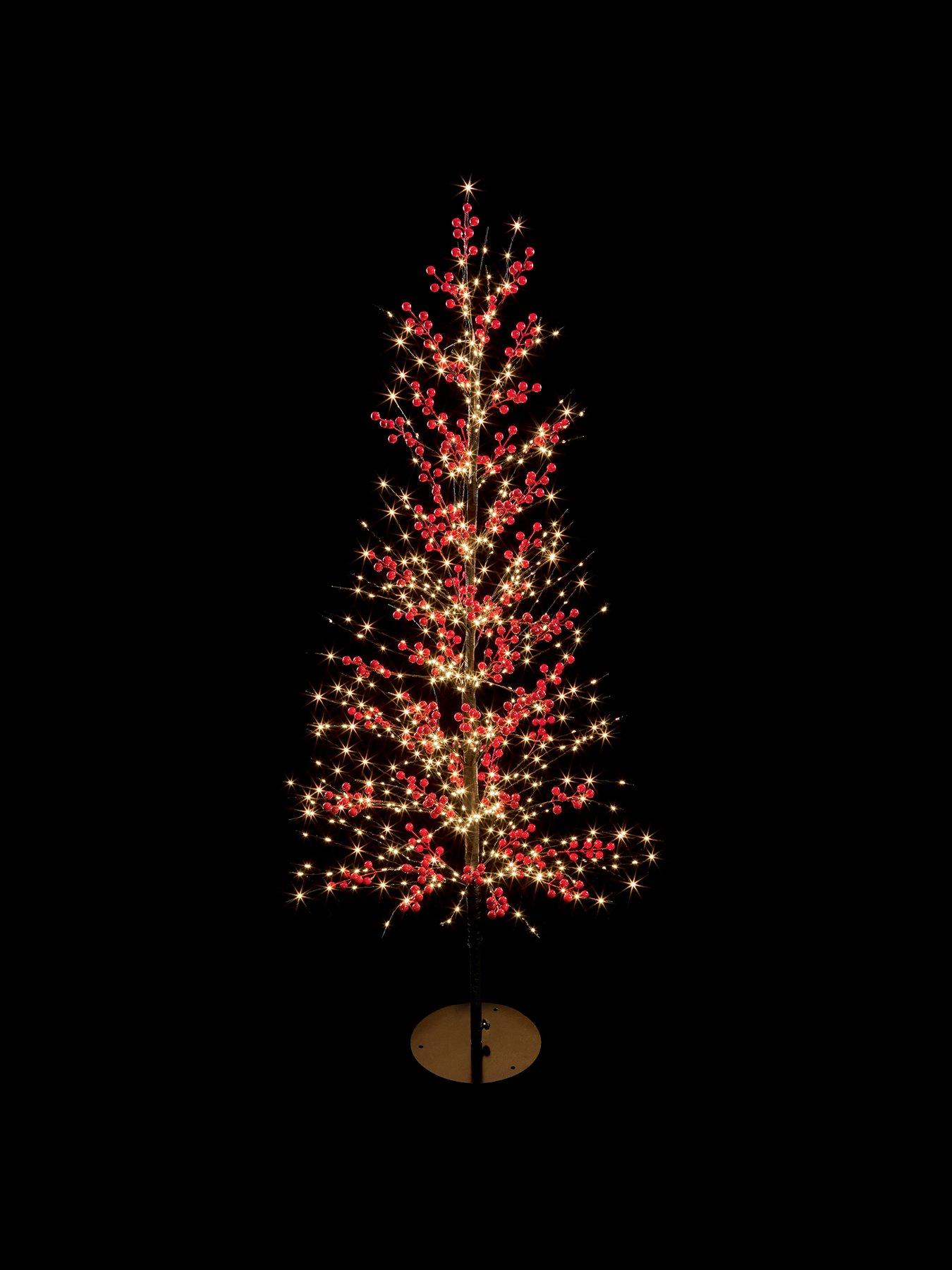 Image 1 of 3 of Premier Decorations 1.5m Lit Red Berry Tree