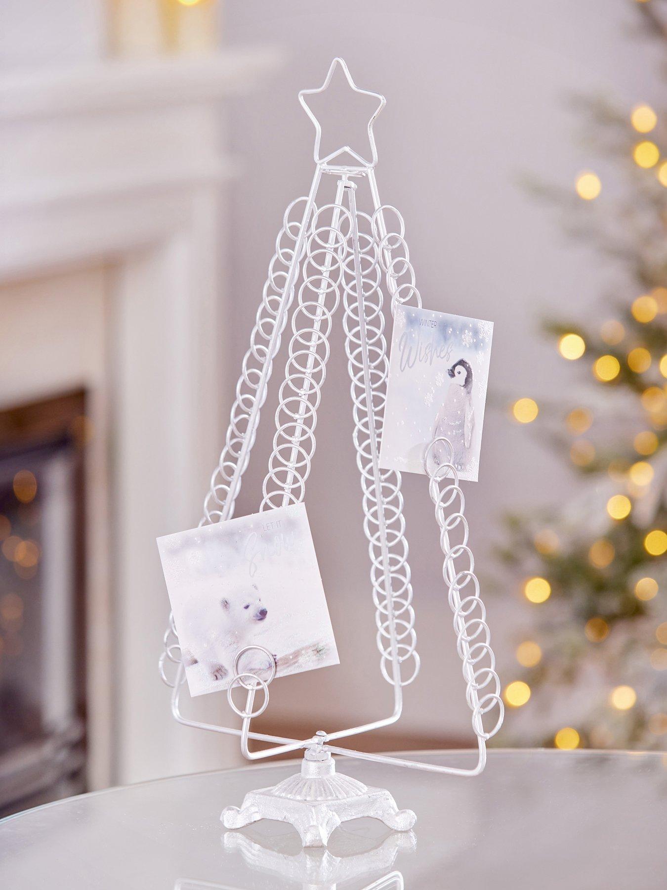 Image 2 of 3 of Premier Decorations 50cm Silver Metal Card Holder