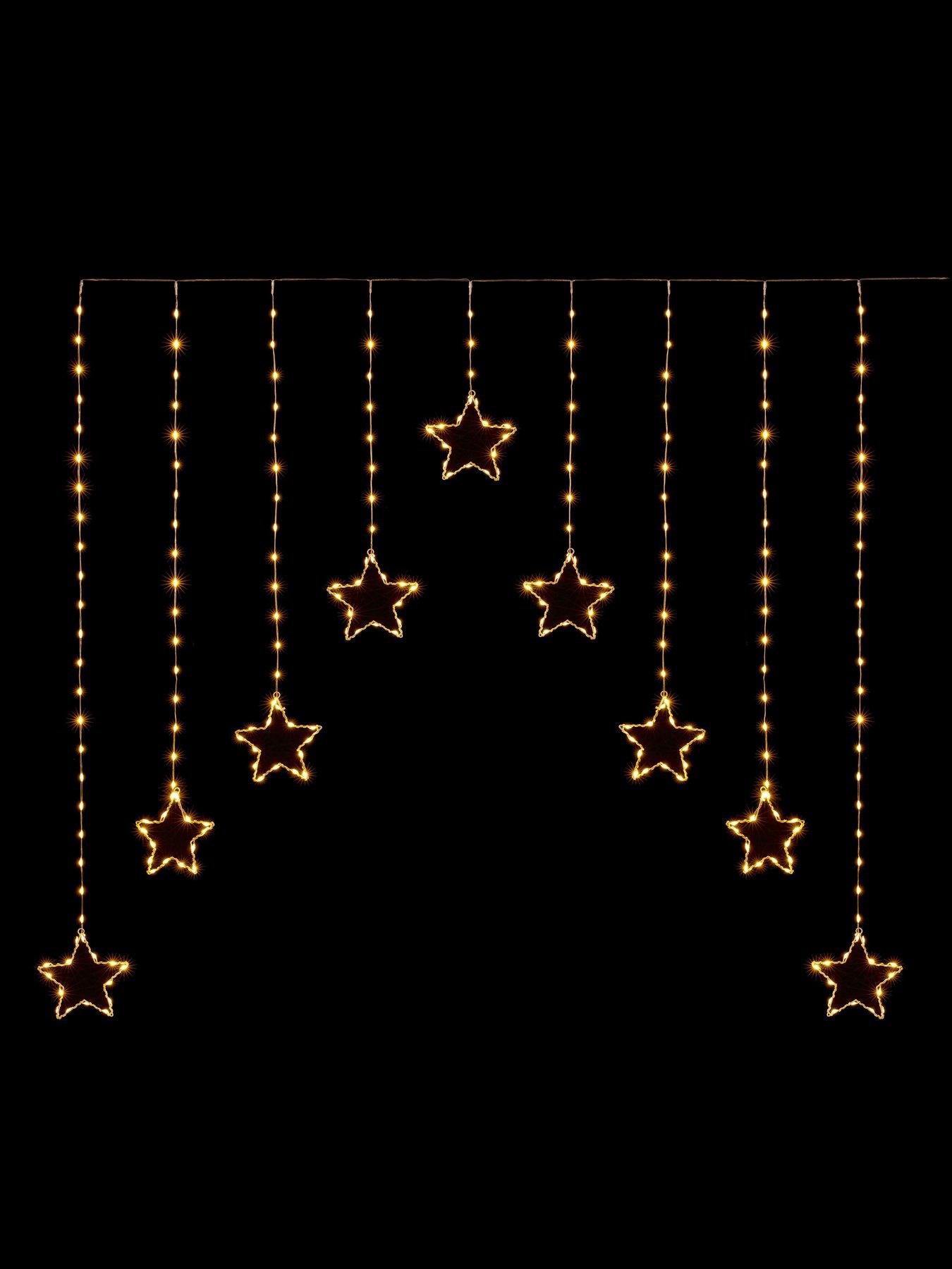 Image 1 of 4 of Premier Decorations 1.2 X 1.2m Multi Action Flexibrights Star V Curtain Light