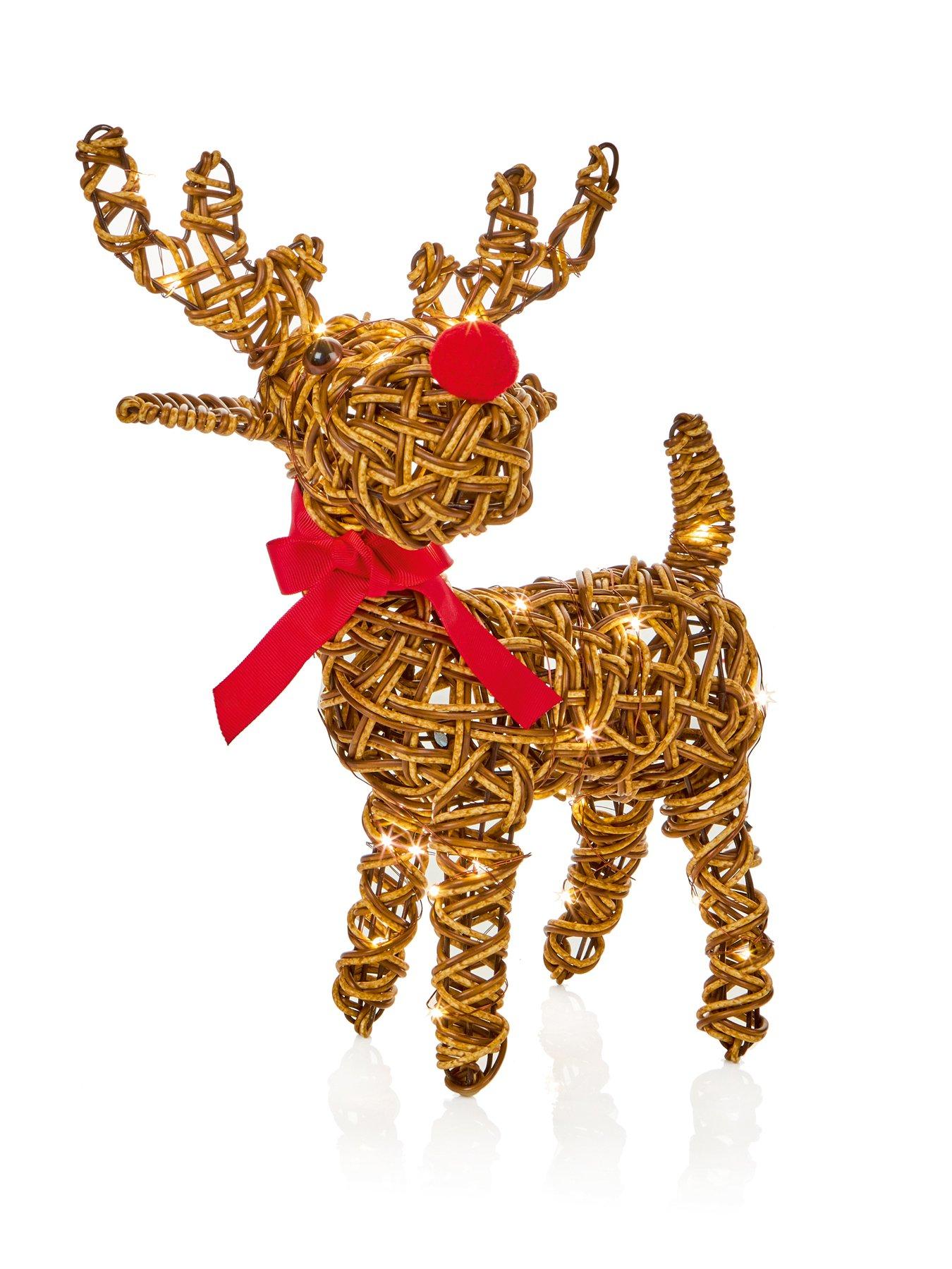 Image 1 of 4 of Premier Decorations 37cm  Multi Action Lit Reindeer