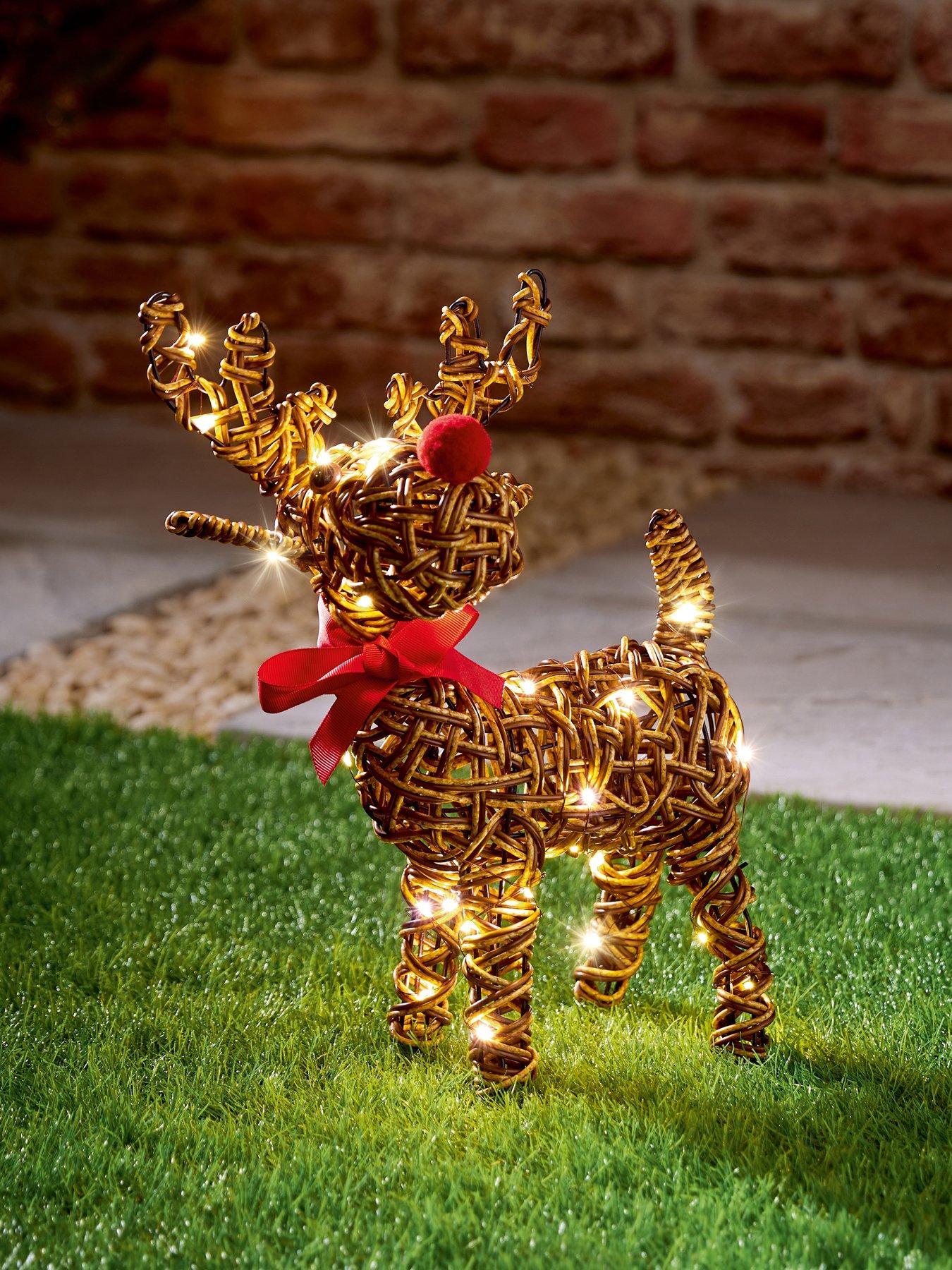 Image 2 of 4 of Premier Decorations 37cm  Multi Action Lit Reindeer