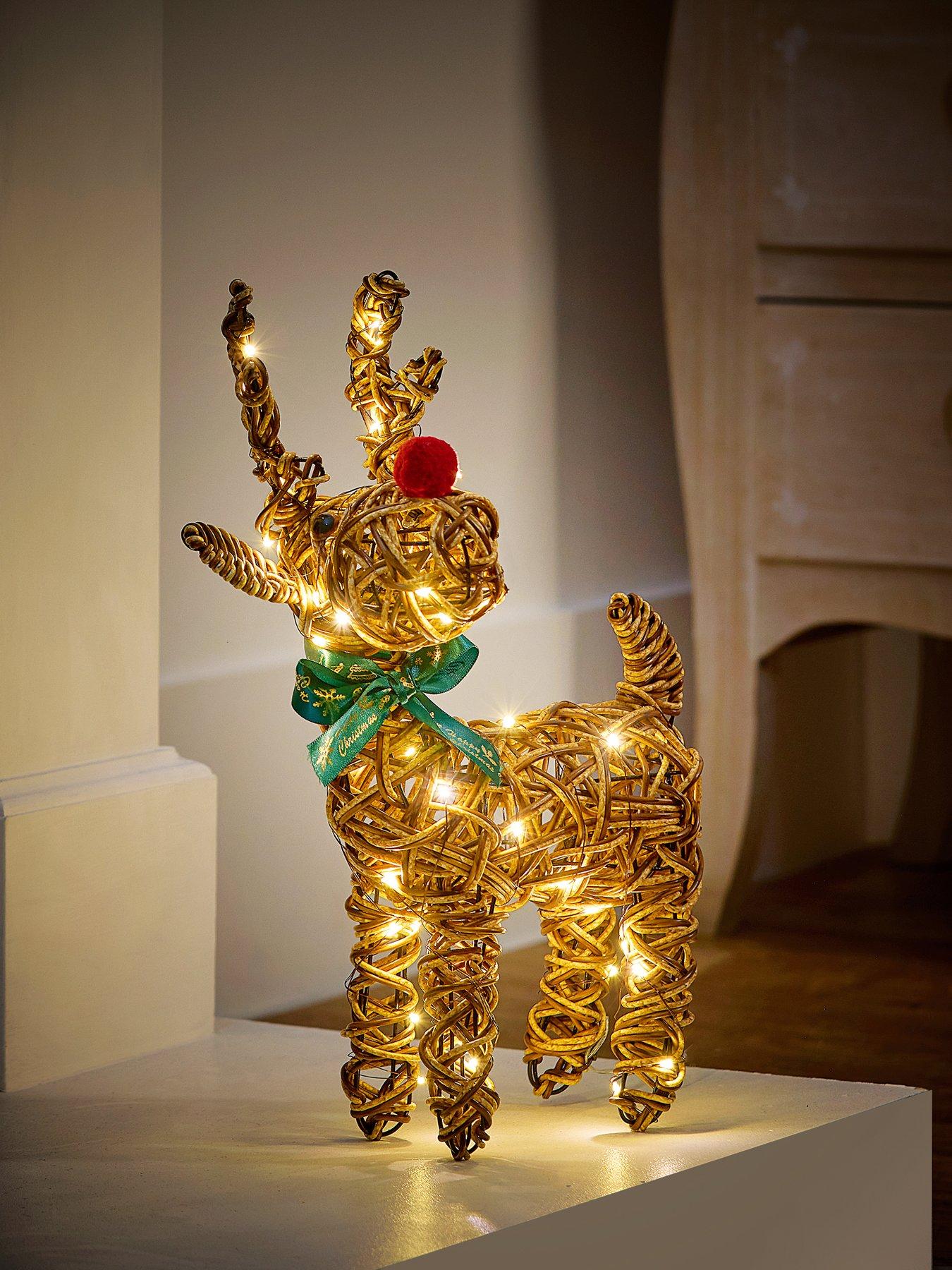 Image 4 of 4 of Premier Decorations 37cm  Multi Action Lit Reindeer