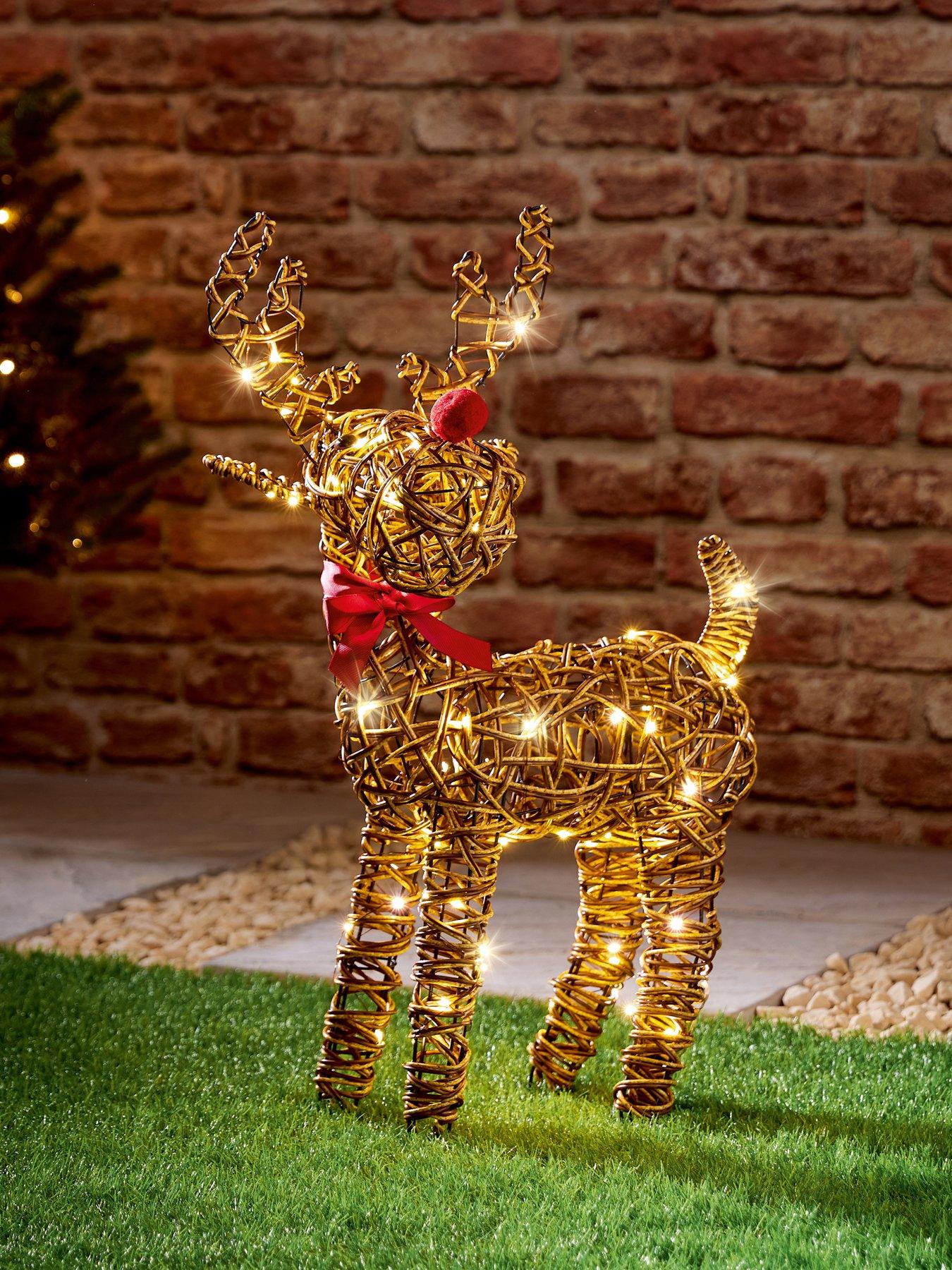Image 2 of 4 of Premier Decorations 67cm Multi Action Lit  Reindeer