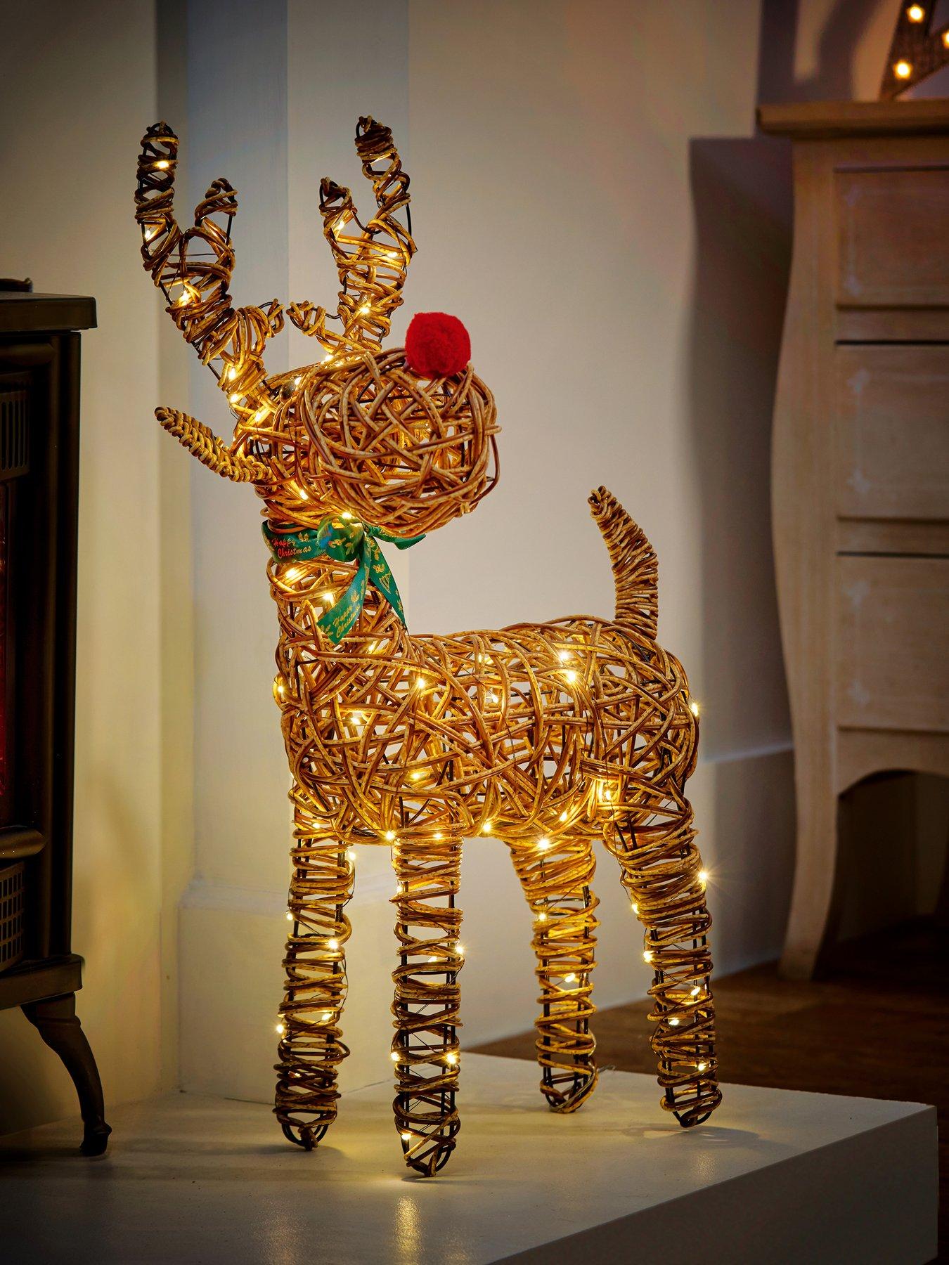 Image 4 of 4 of Premier Decorations 67cm Multi Action Lit  Reindeer
