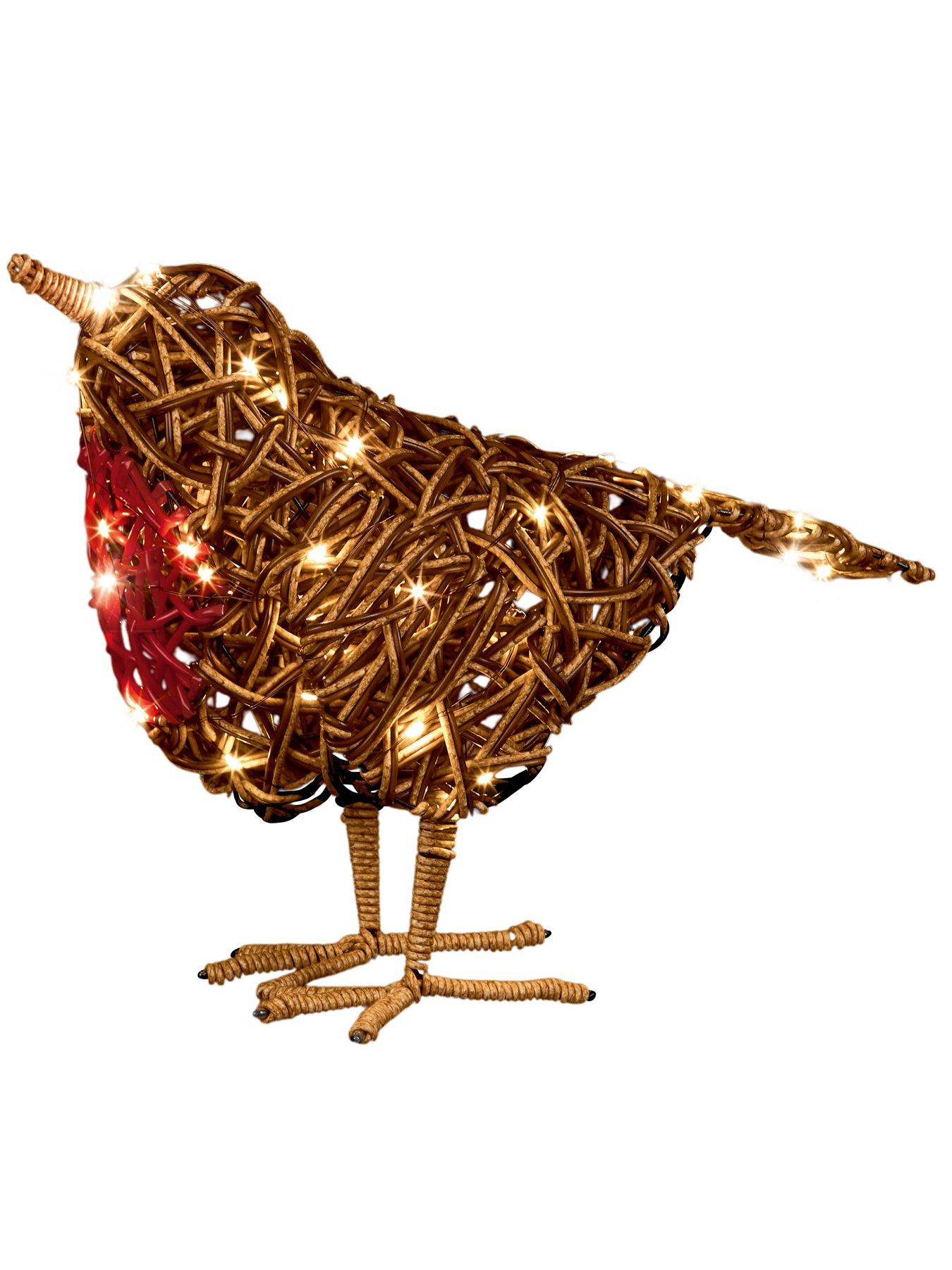 Image 1 of 4 of Premier Decorations 40cm Multi Action Lit  Robin