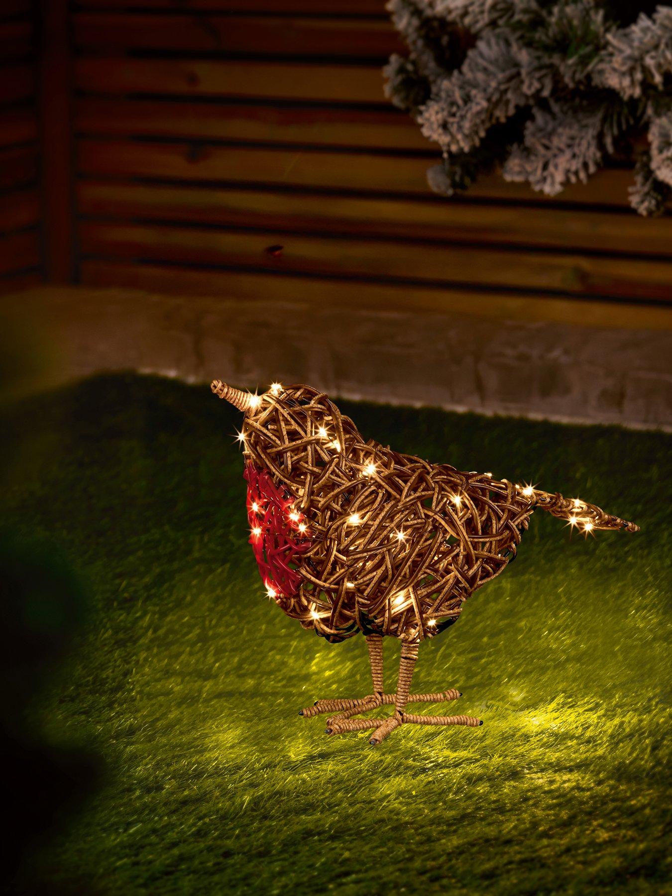 Image 2 of 4 of Premier Decorations 40cm Multi Action Lit  Robin