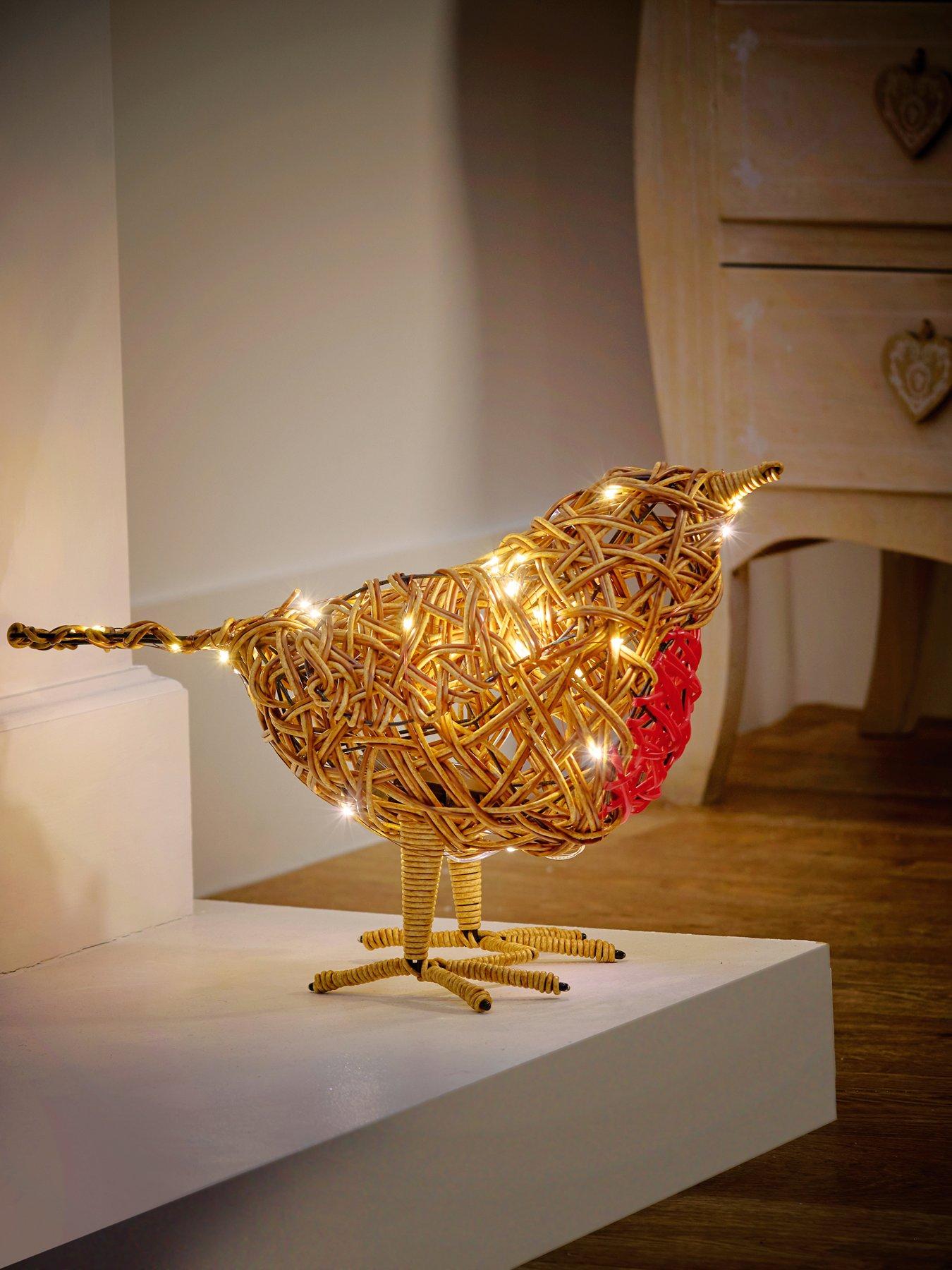 Image 3 of 4 of Premier Decorations 40cm Multi Action Lit  Robin