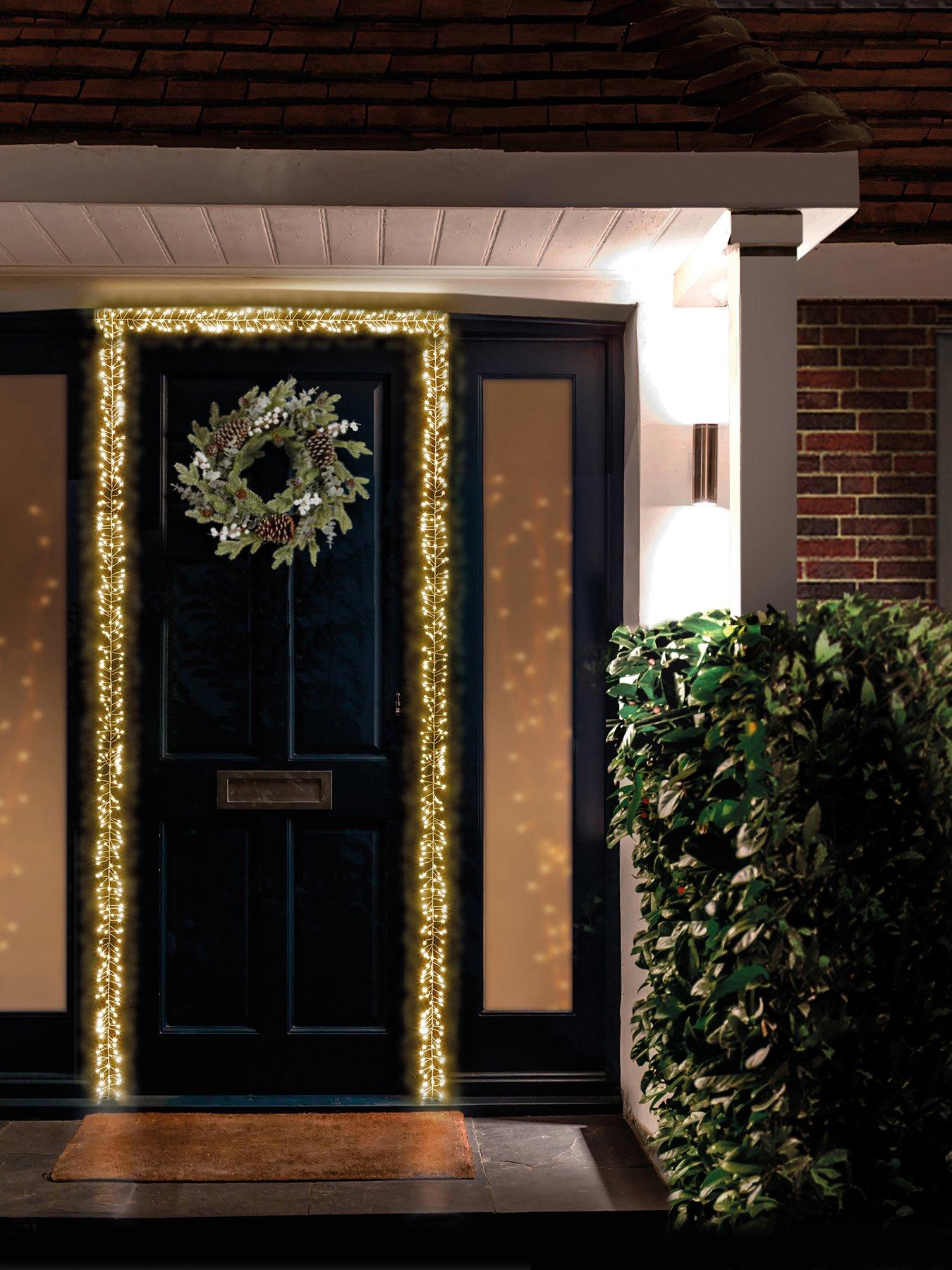 Image 2 of 5 of Premier Decorations 5.5m Multi Action Silver Ultrabrights Cluster Lights